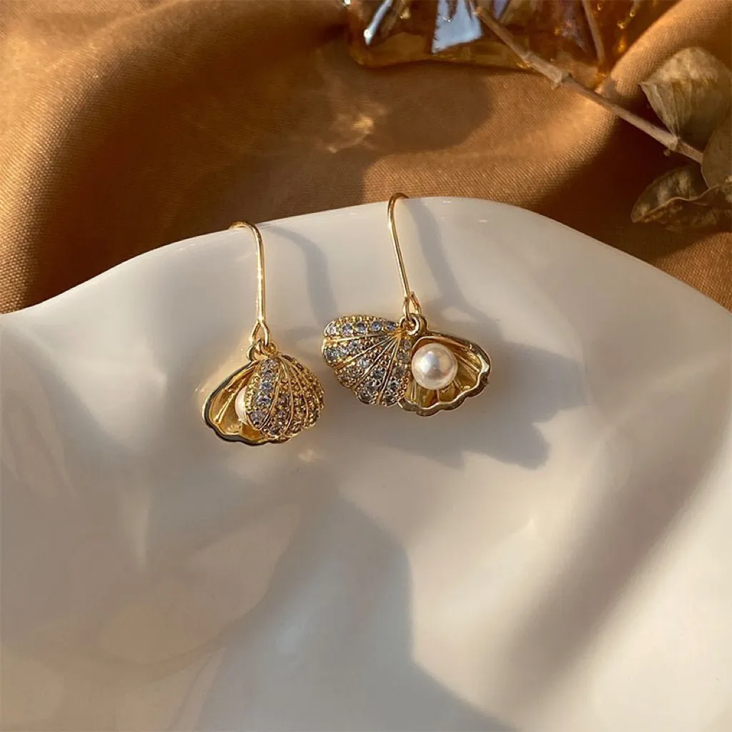 Seascape Pearl Earrings