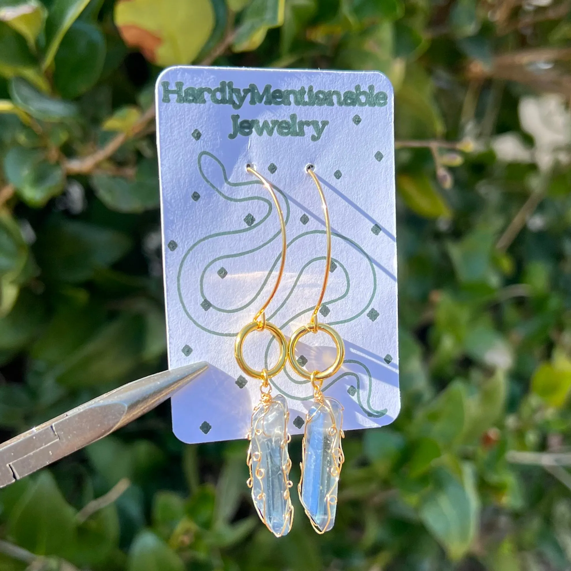 Seraphina Crystal Dangly Earrings ♡