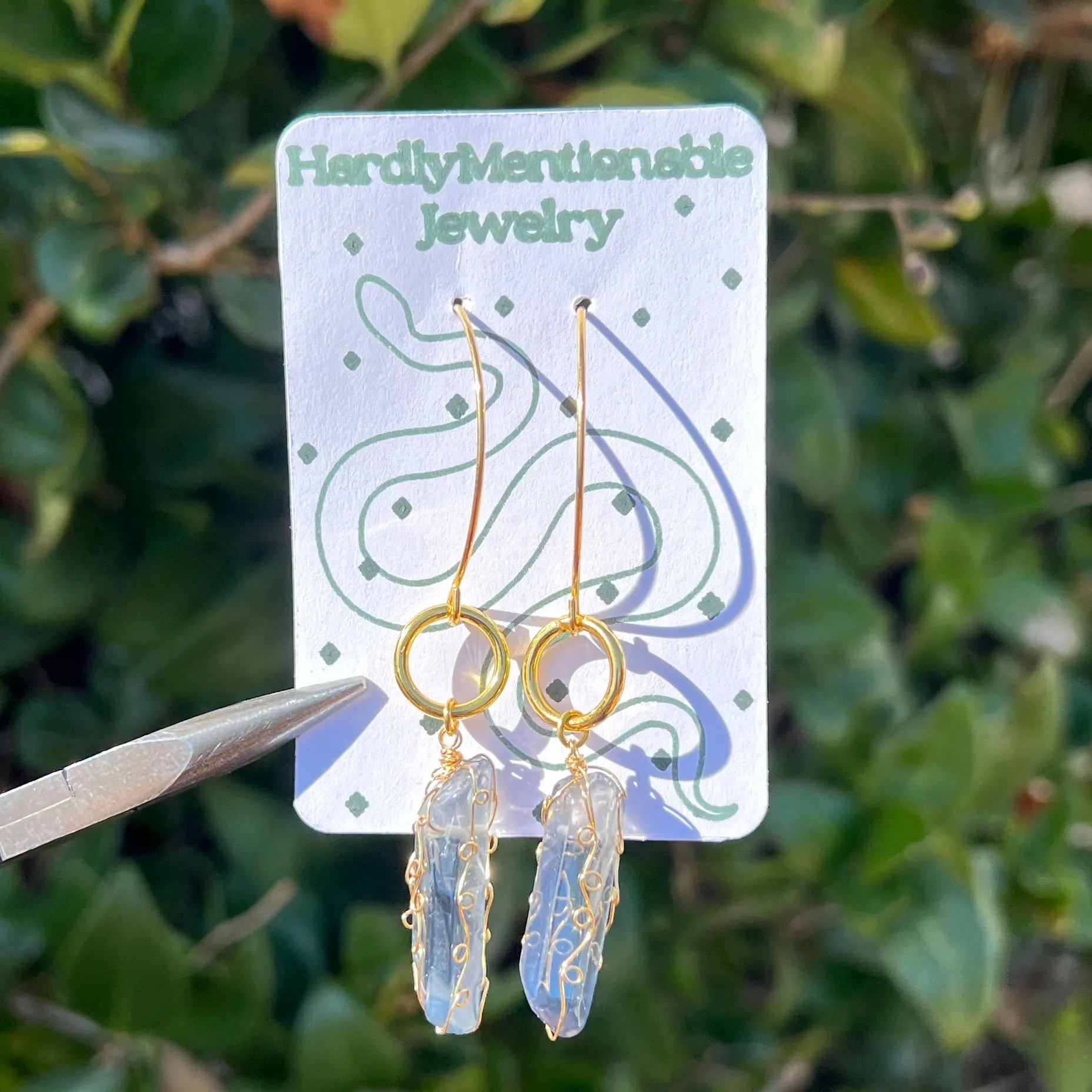 Seraphina Crystal Dangly Earrings ♡