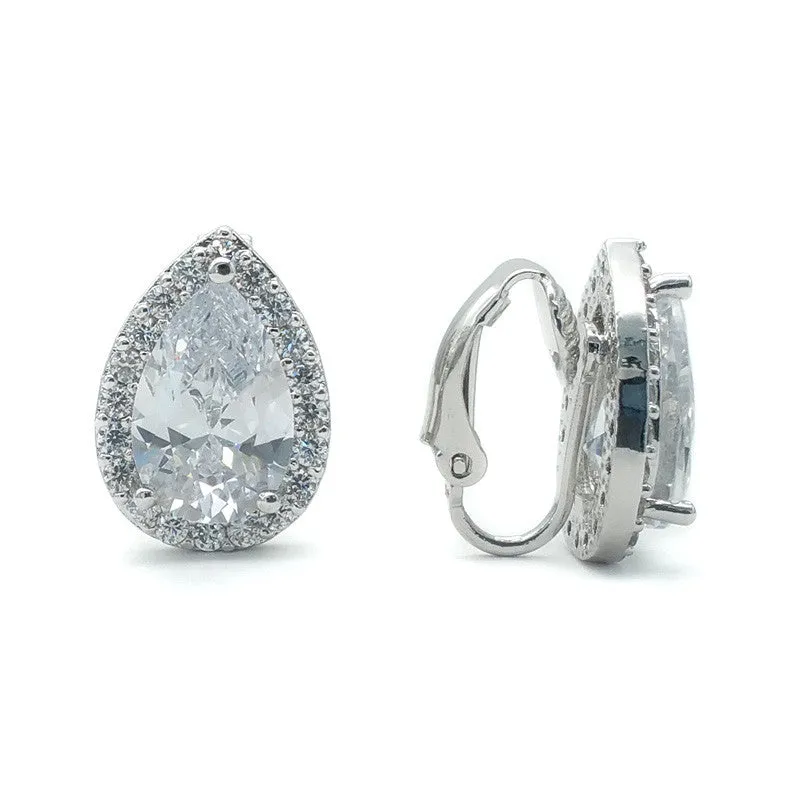 Sevran Bridal Earrings Clip On
