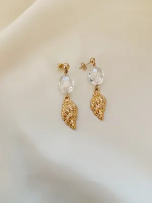 Shell Crystal Earrings
