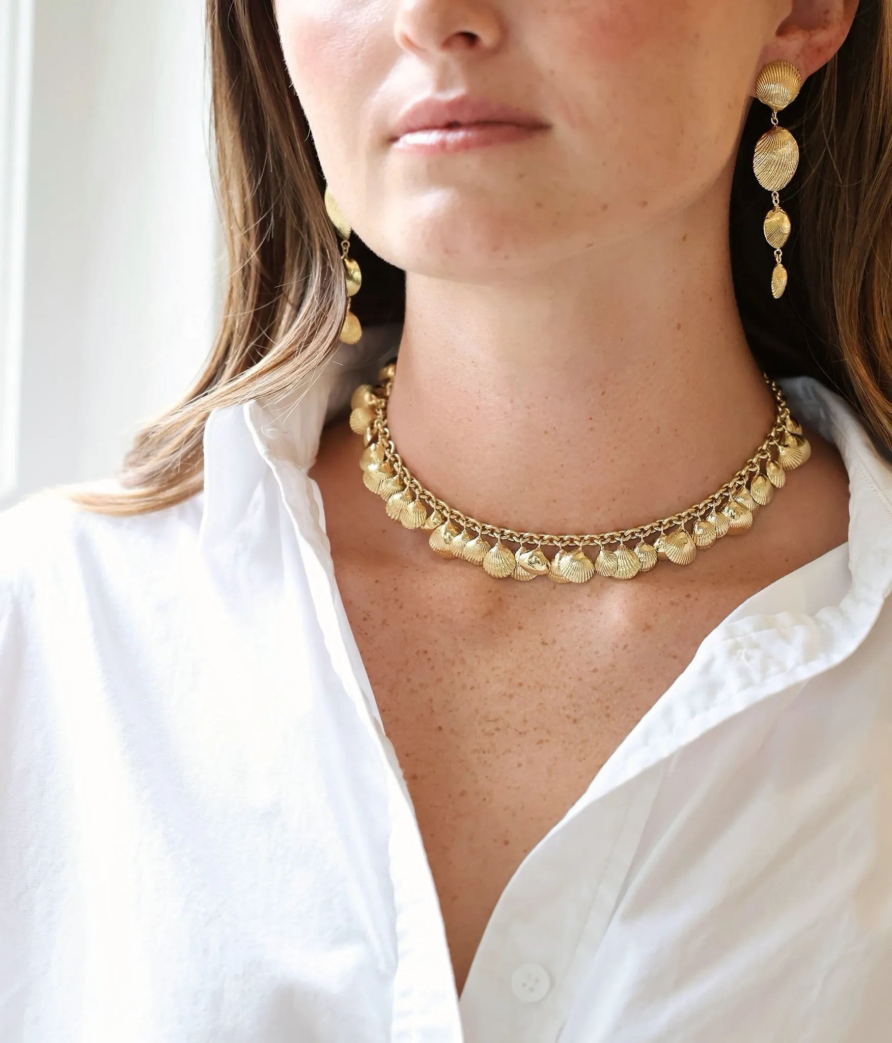 Shell Drop Earrings