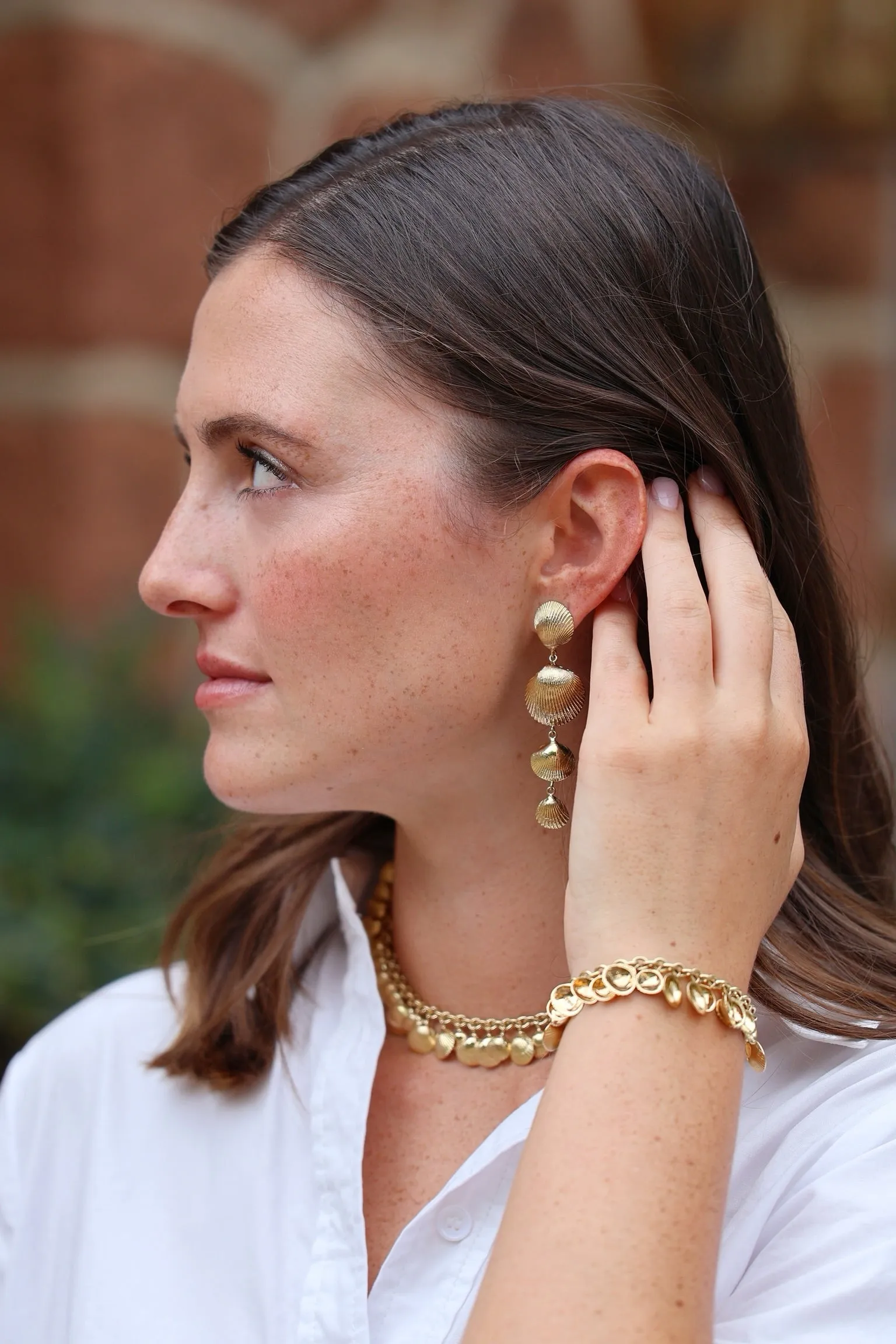 Shell Drop Earrings