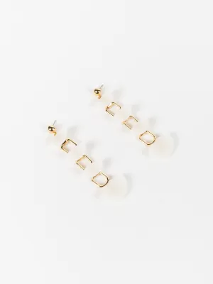 shell drop earrings