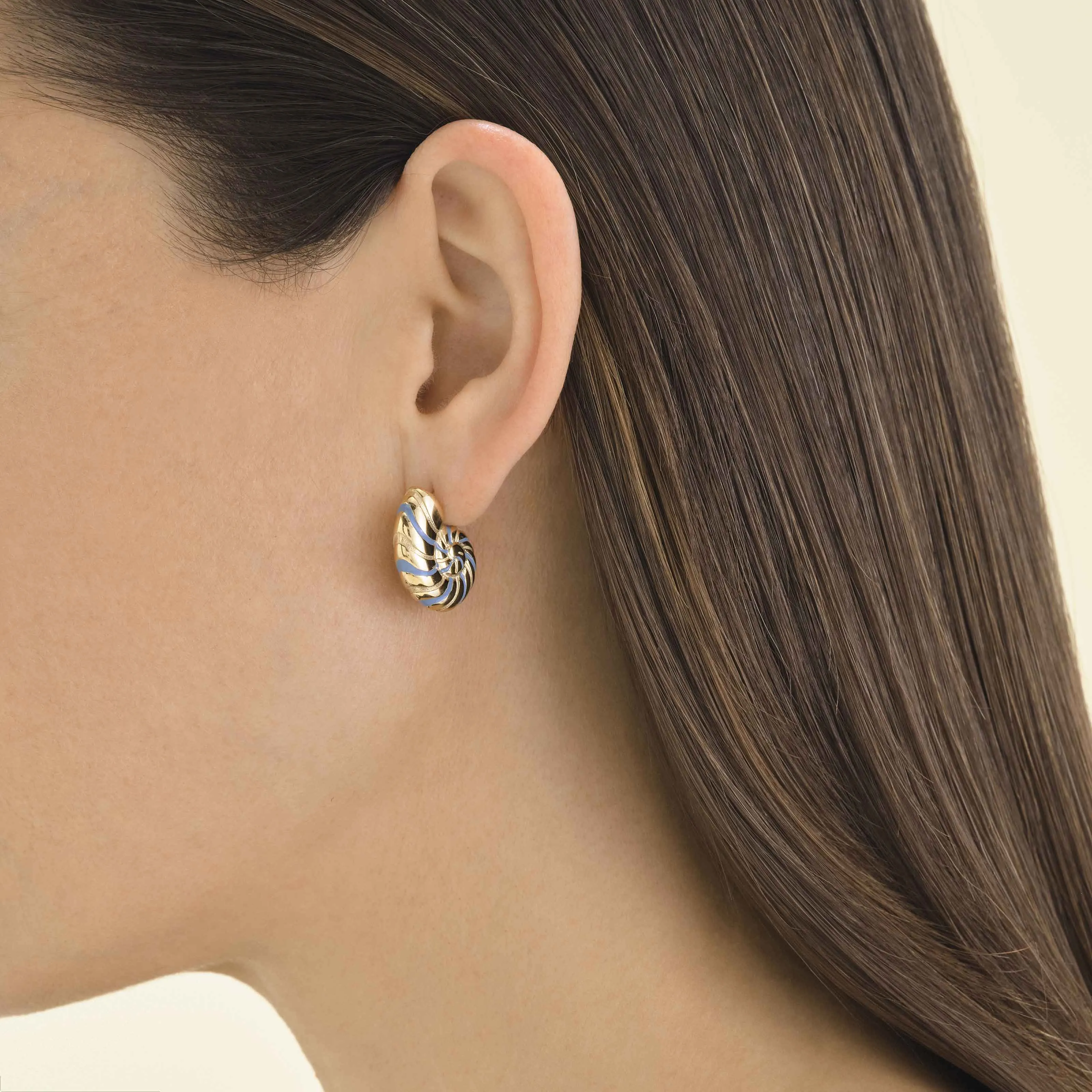 Shell Enamel Earrings