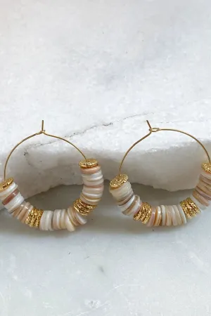 SHELL Hoop earrings