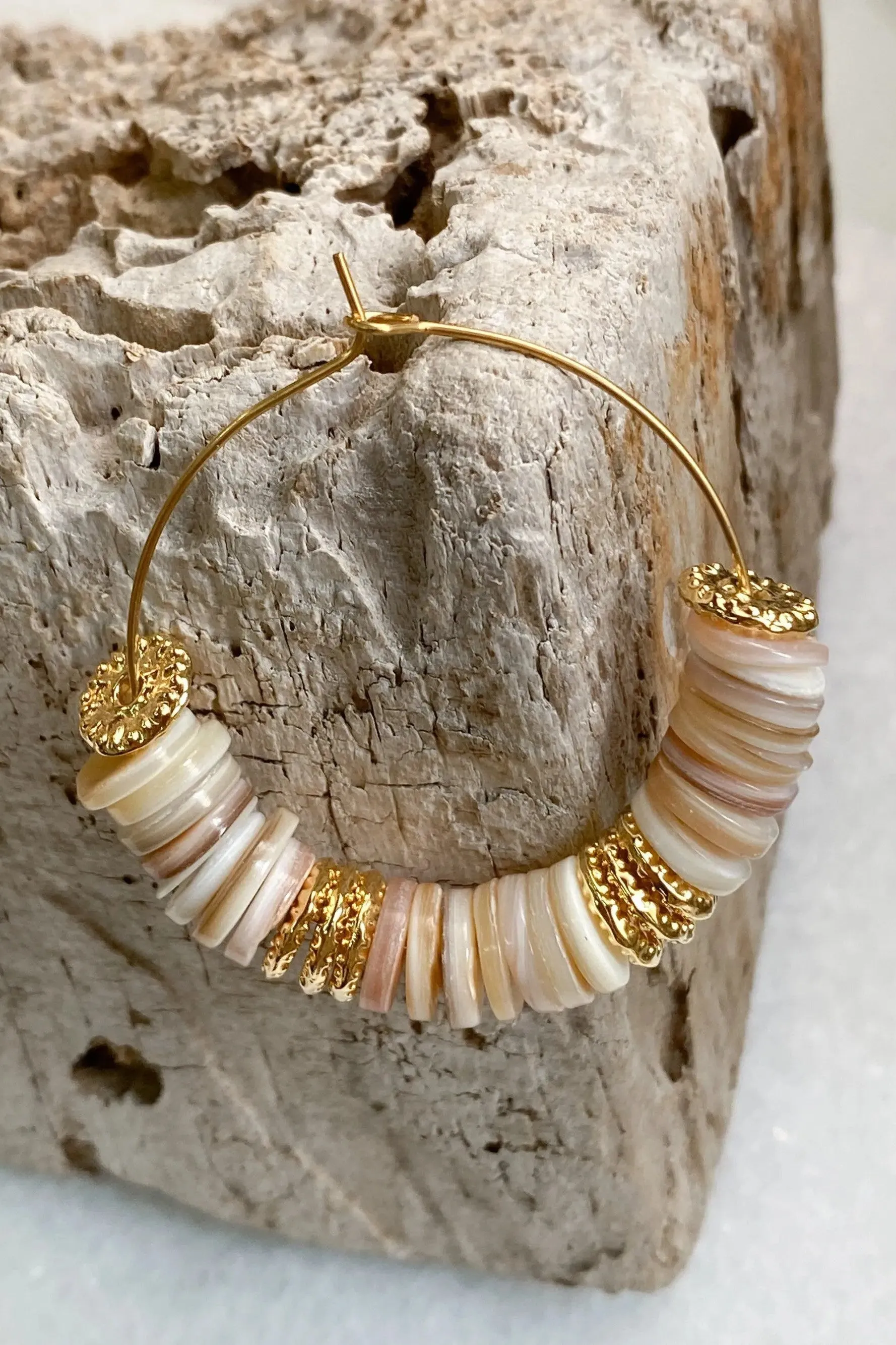 SHELL Hoop earrings