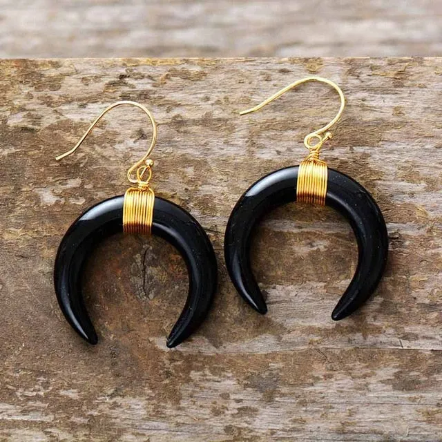 Shell Horn Earrings