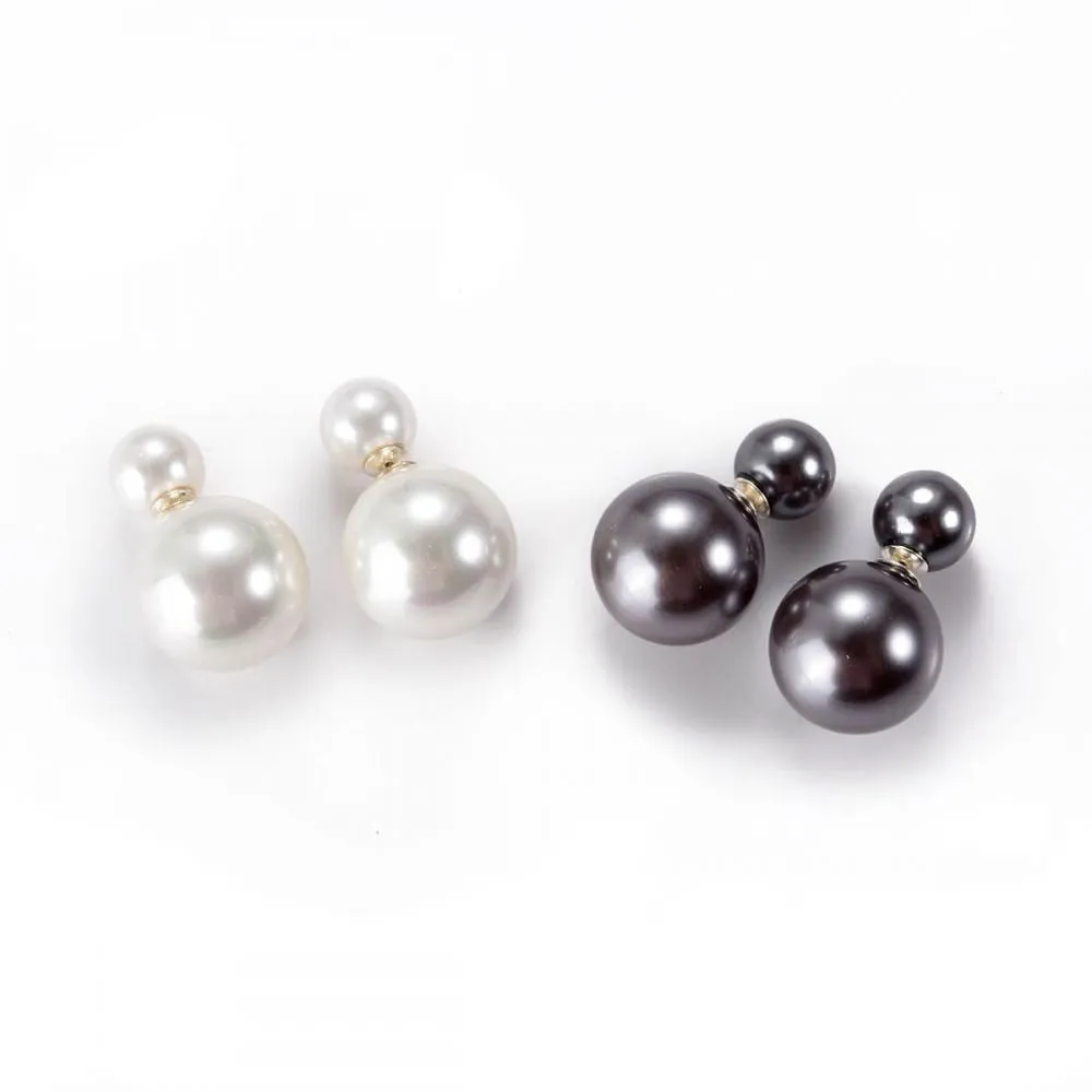 Shell Pearl Double Sided Earrings