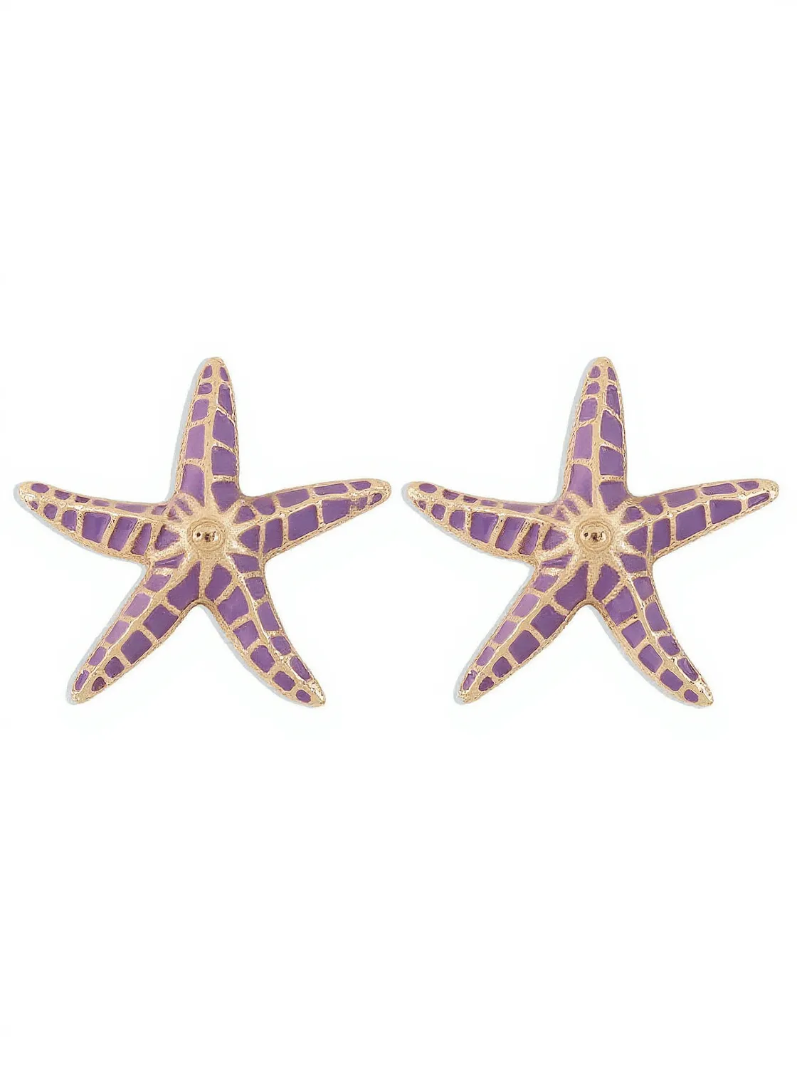 Shepherd Starfish Earrings In Purple