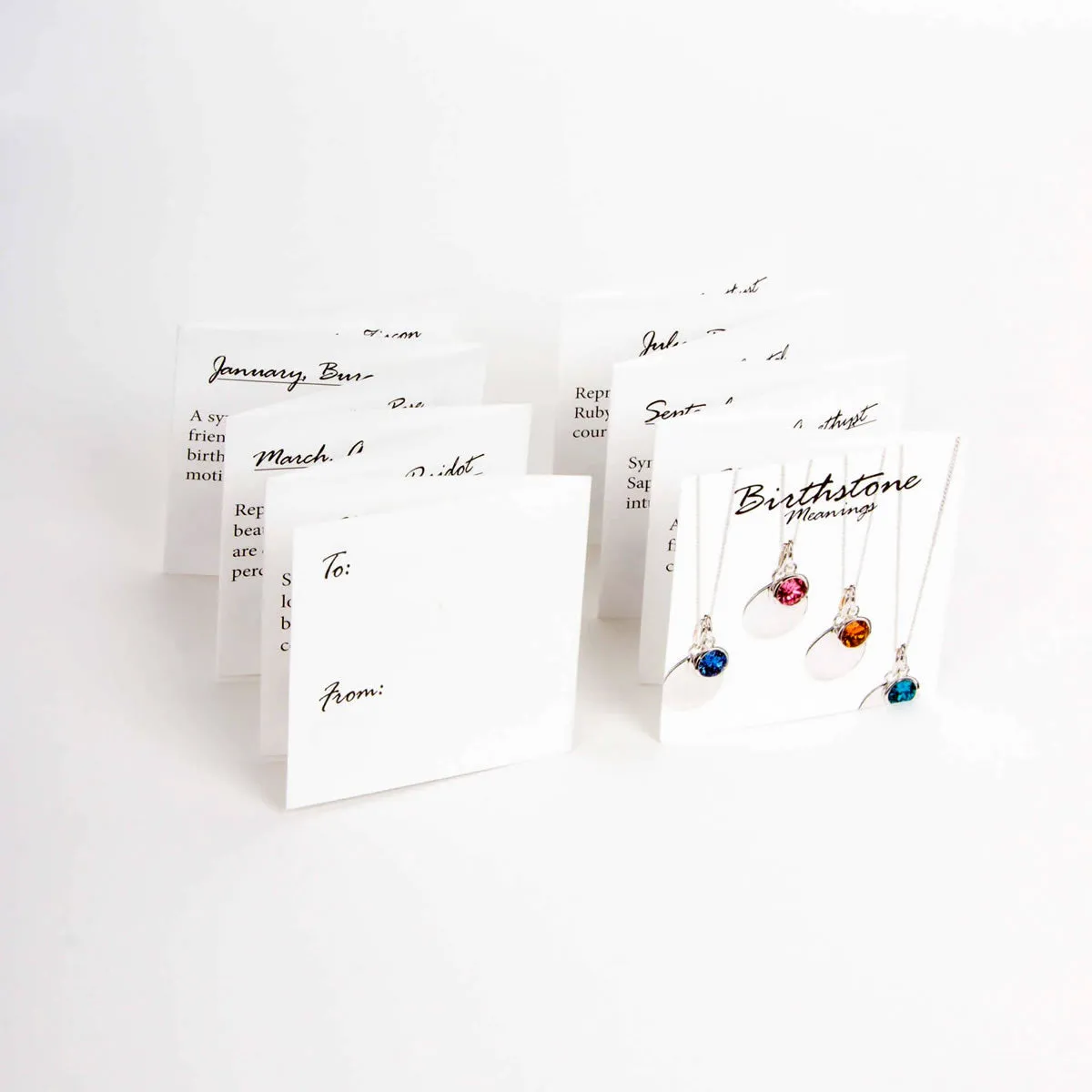 Silver Crystal Birthstone Stud Earrings (November)