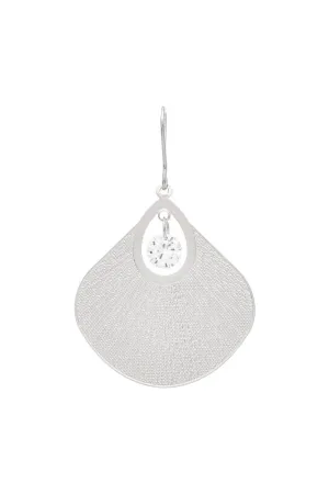 Silver Fan Earrings