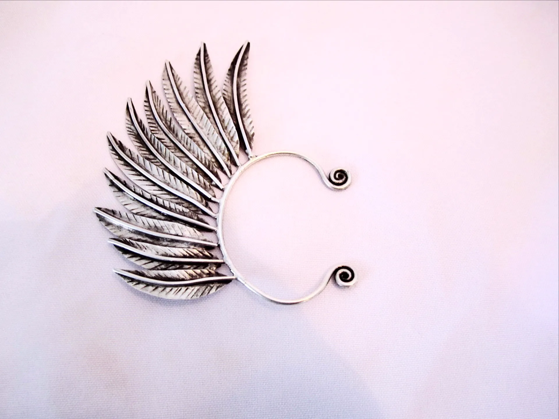 Silver Pair - Miao Feather Wing