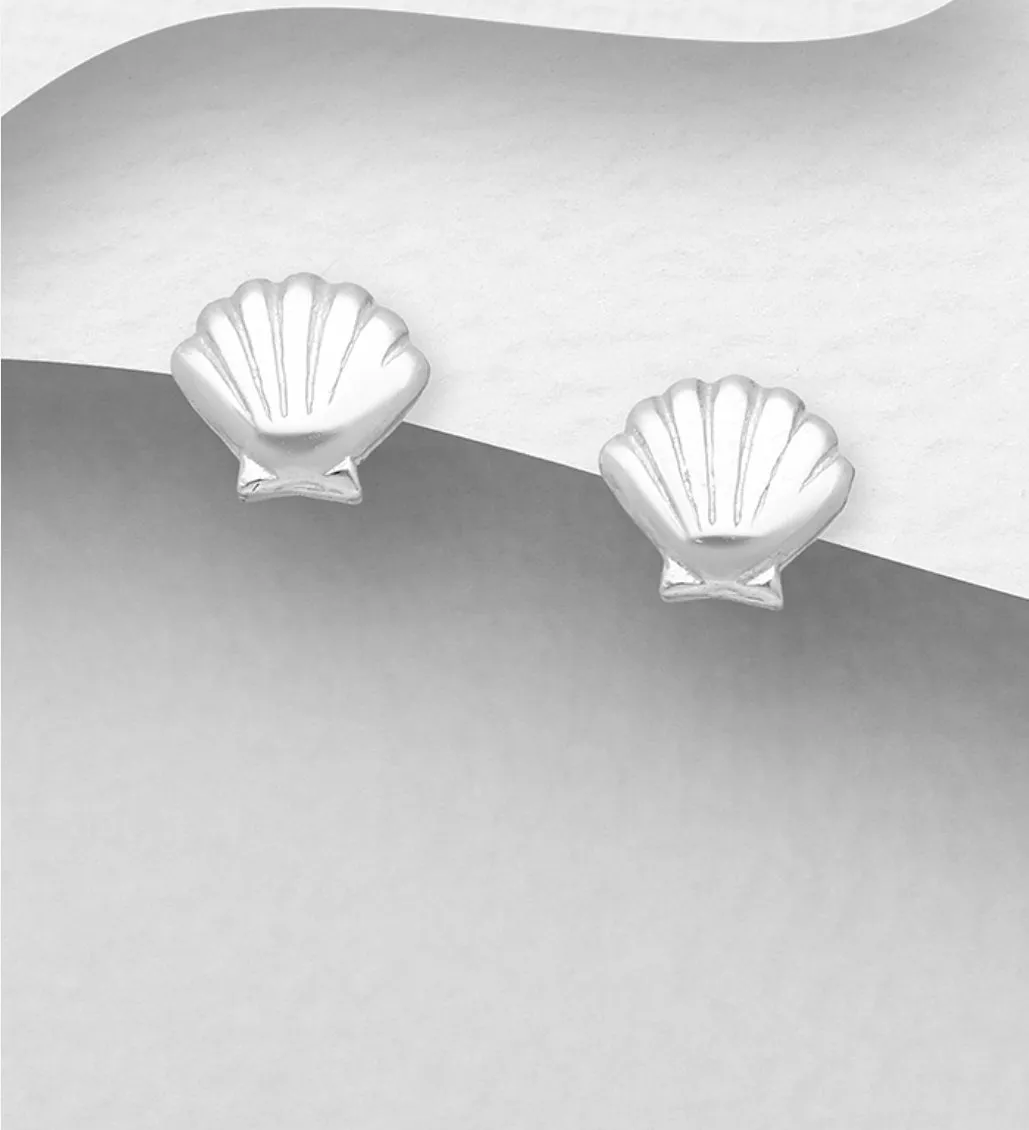 Silver Shell Earrings