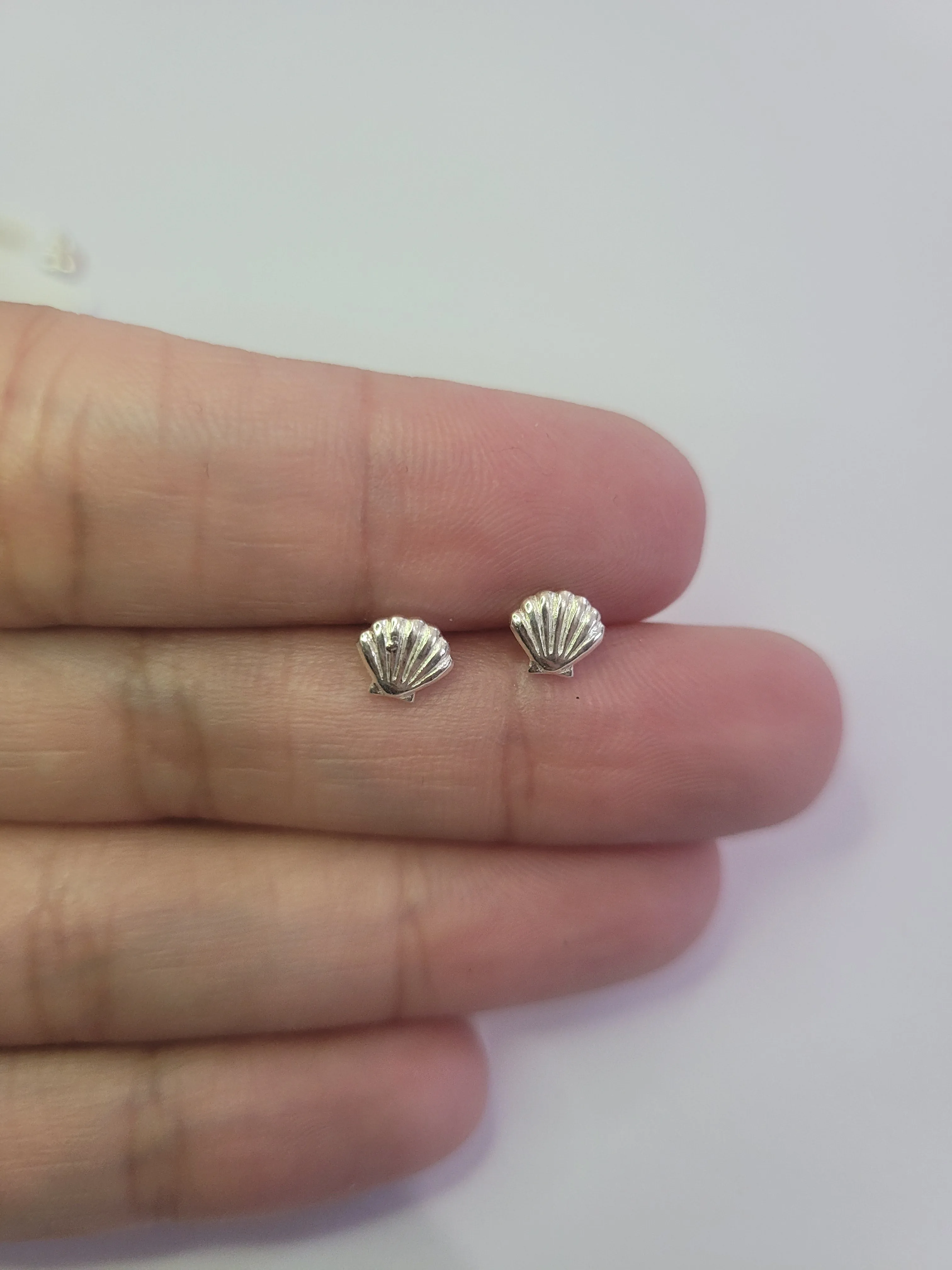 Silver Shell Earrings