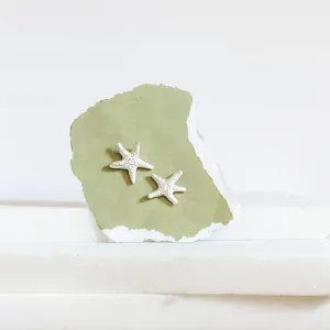 Silver Starfish Post Earrings