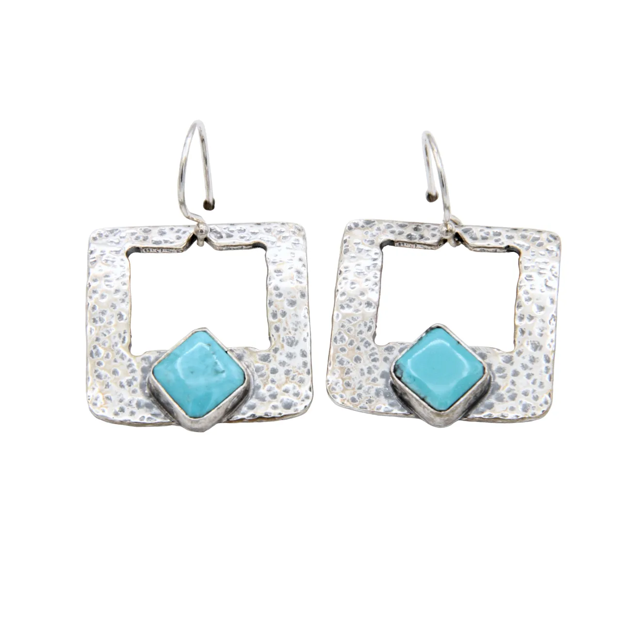 Sleeping Beauty Square Earrings