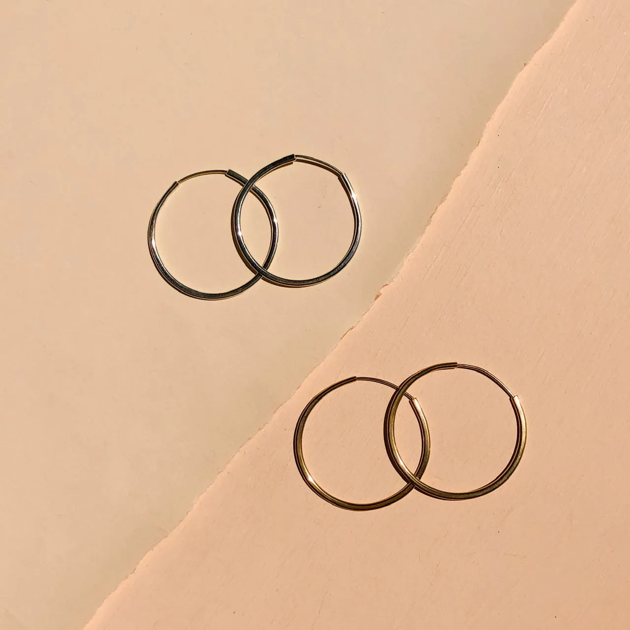 Small Day Hoops ~ Sterling Silver or Gold Filled