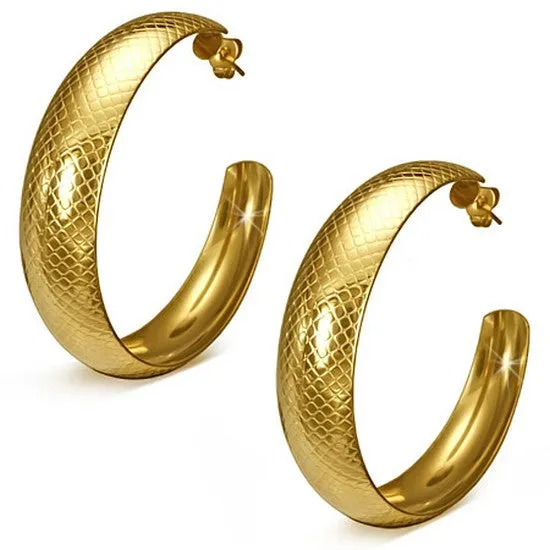 Snake Face Hoops