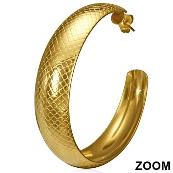 Snake Face Hoops