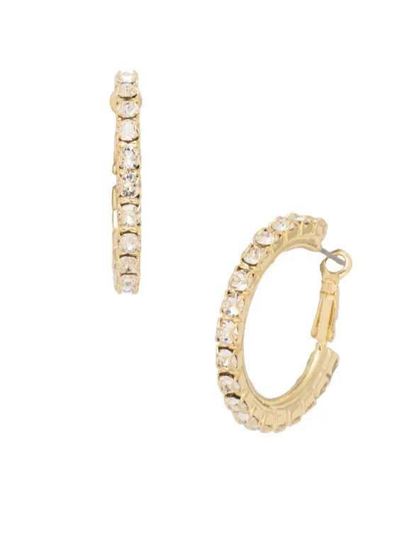 Sorrelli Amber Hoop Earrings - Crystal