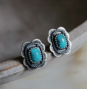Sowell Jewelry Asia Turquoise Earrings E2653