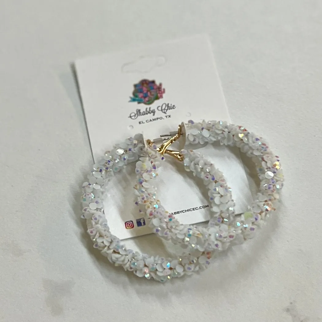 Sparkle Hoop Earrings