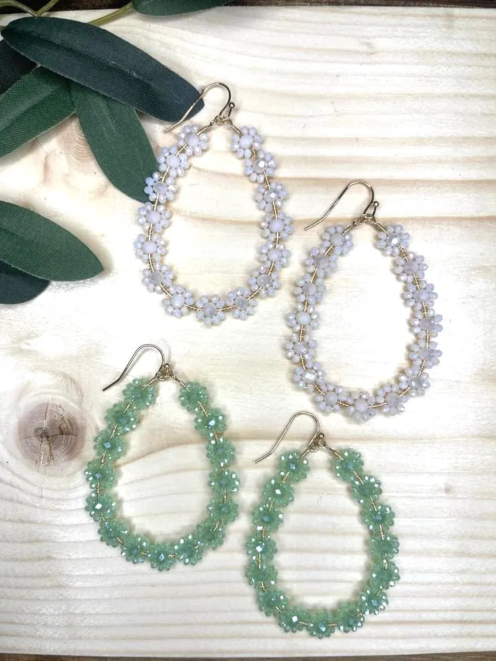 Sparkled Flower Earrings