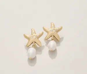Spartina - Earrings - Starfish Pearl - White Opal