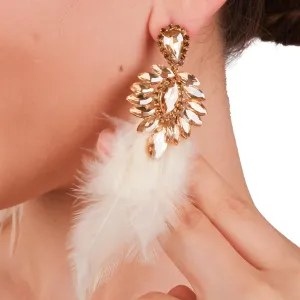 Special Design Feather Bridal Earrings: Elegant Accessories for Proms and Parties