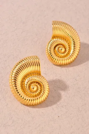 Spiral Shell Earrings