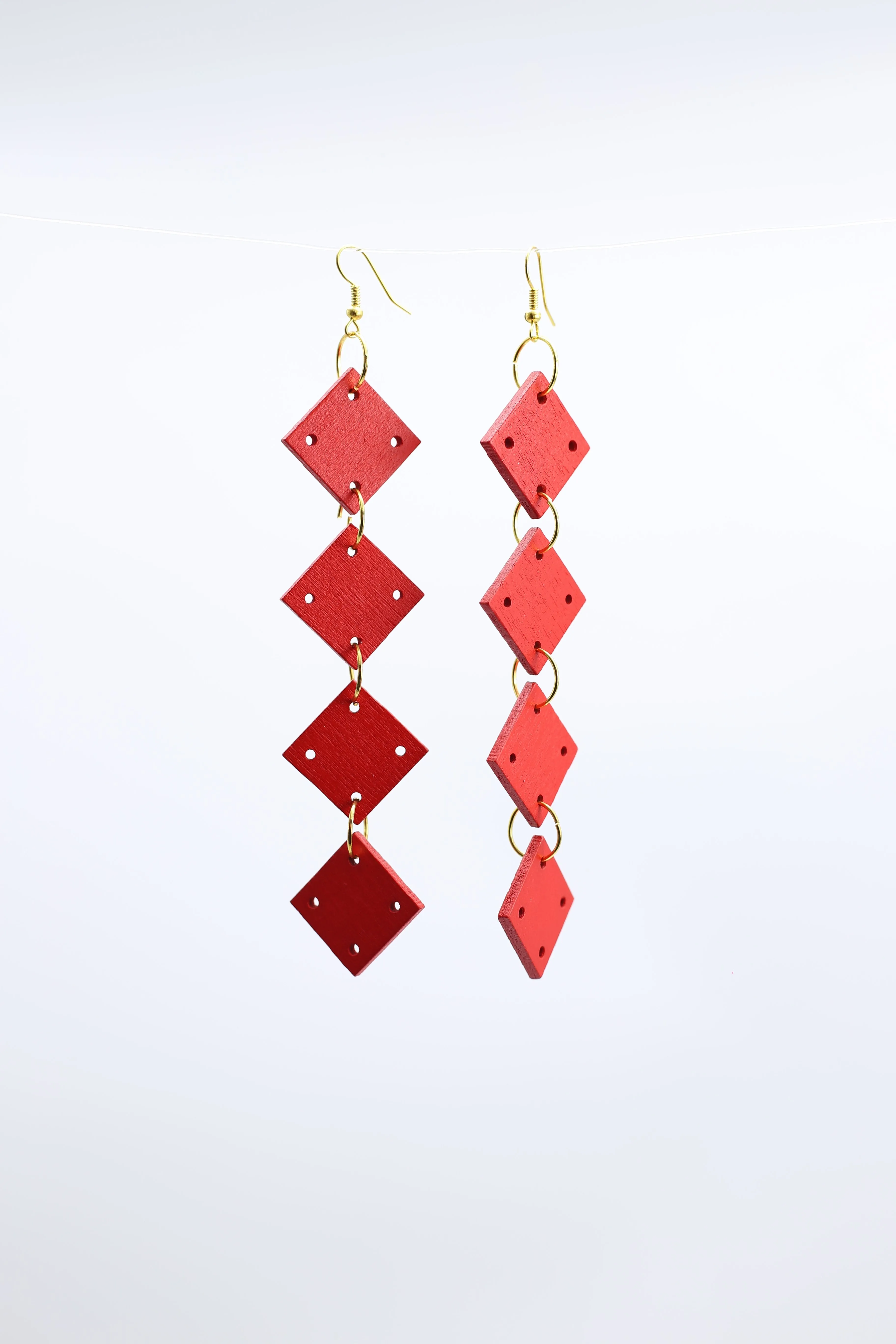 Squares Chain Earrings