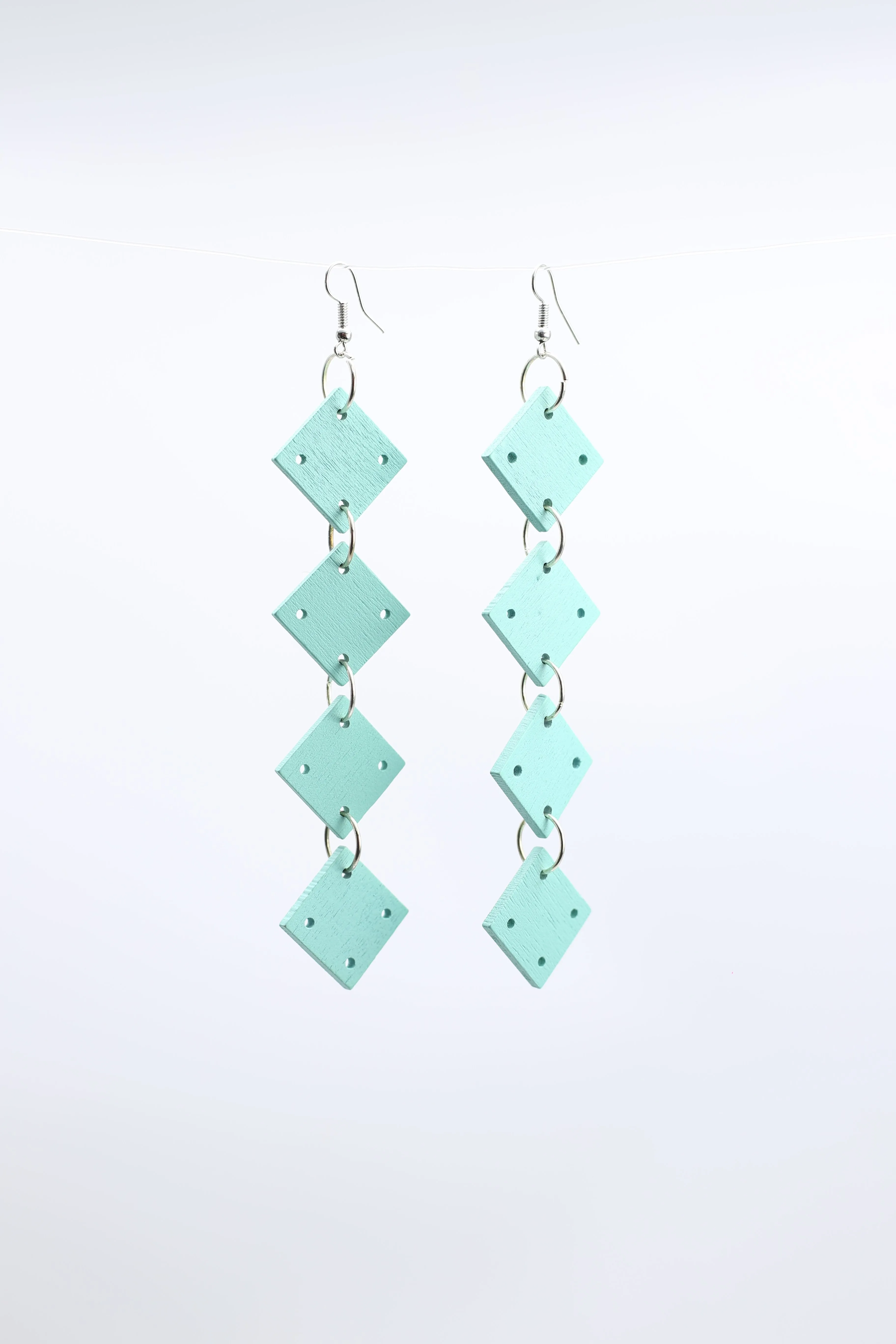 Squares Chain Earrings