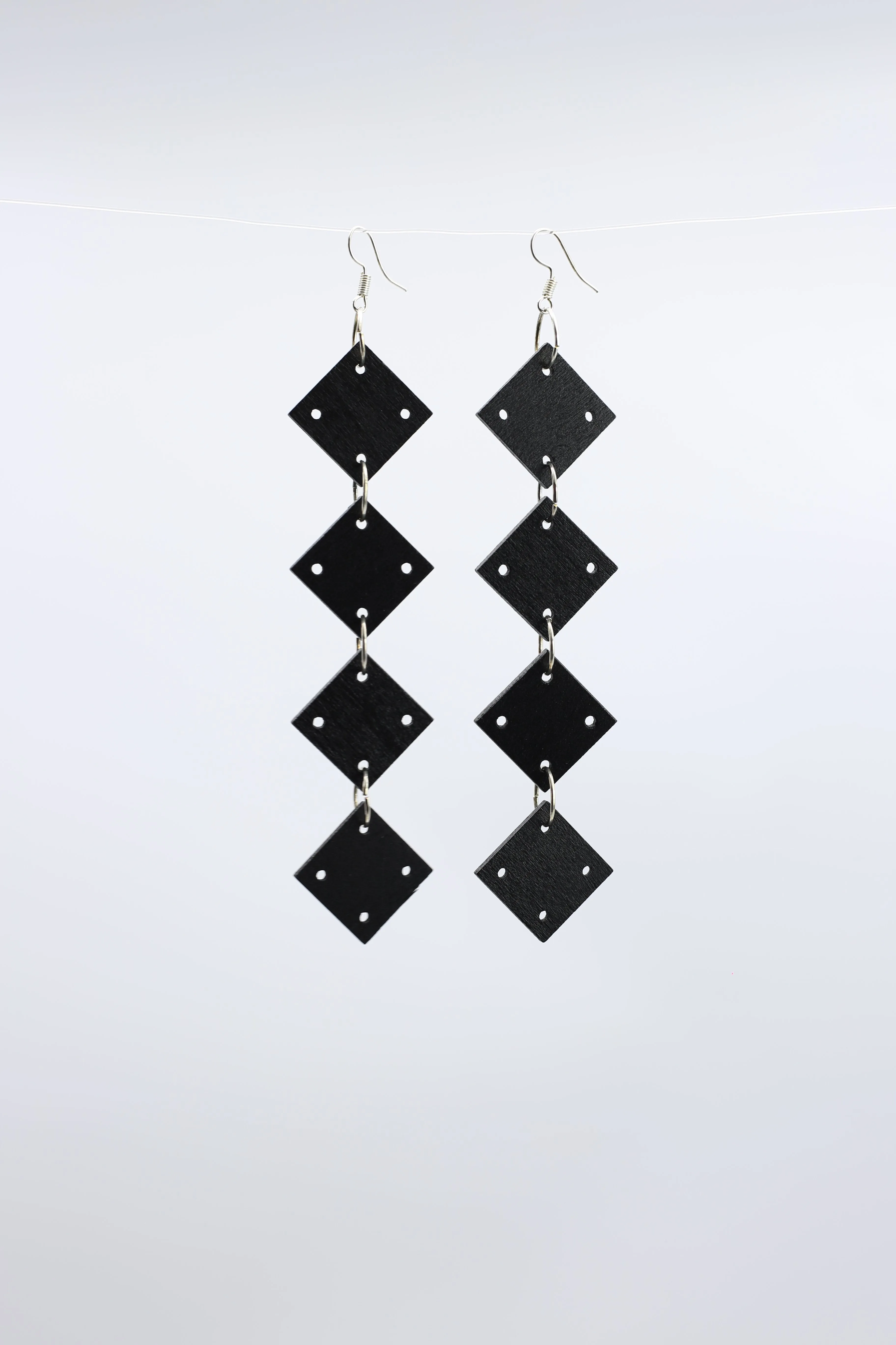 Squares Chain Earrings