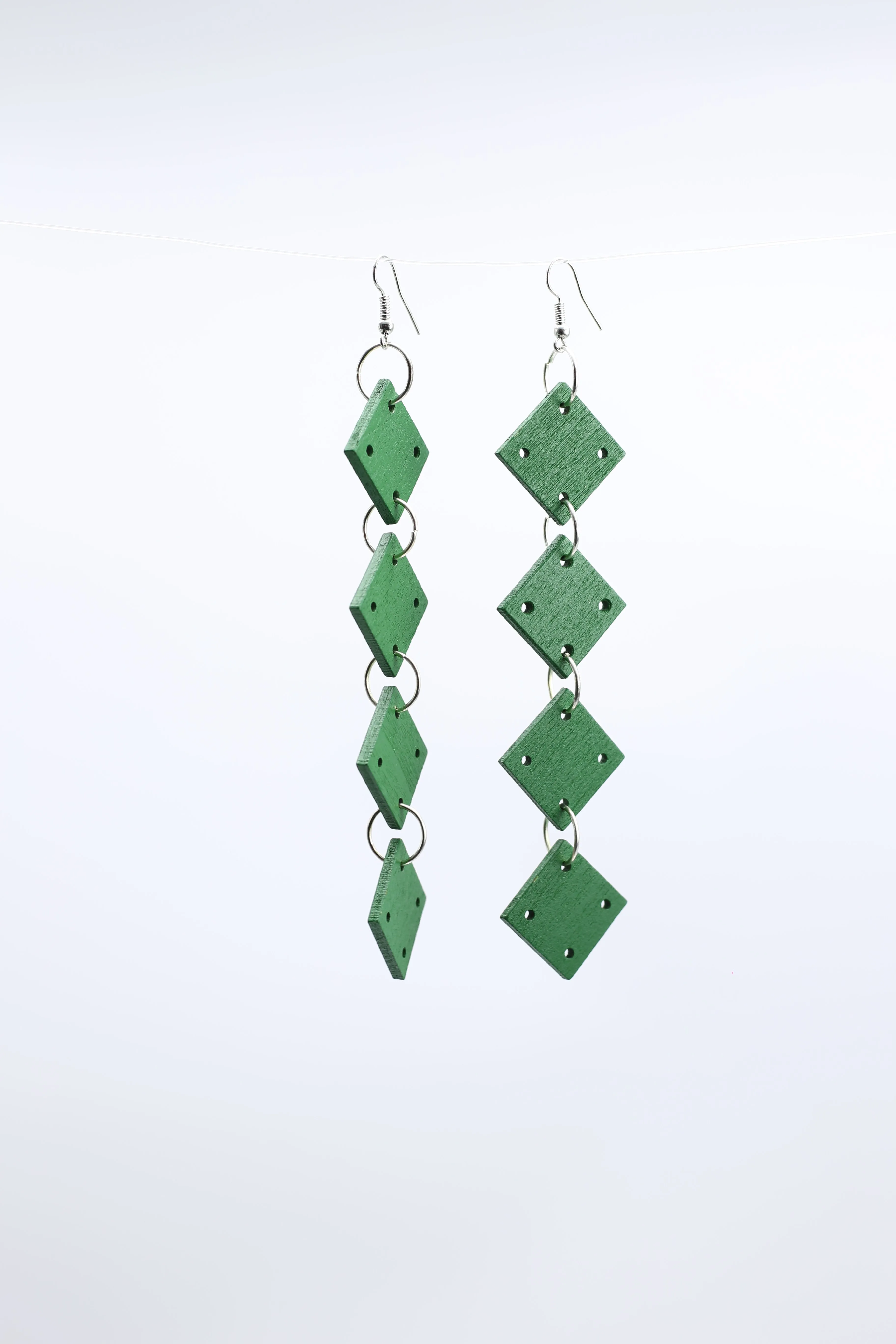 Squares Chain Earrings