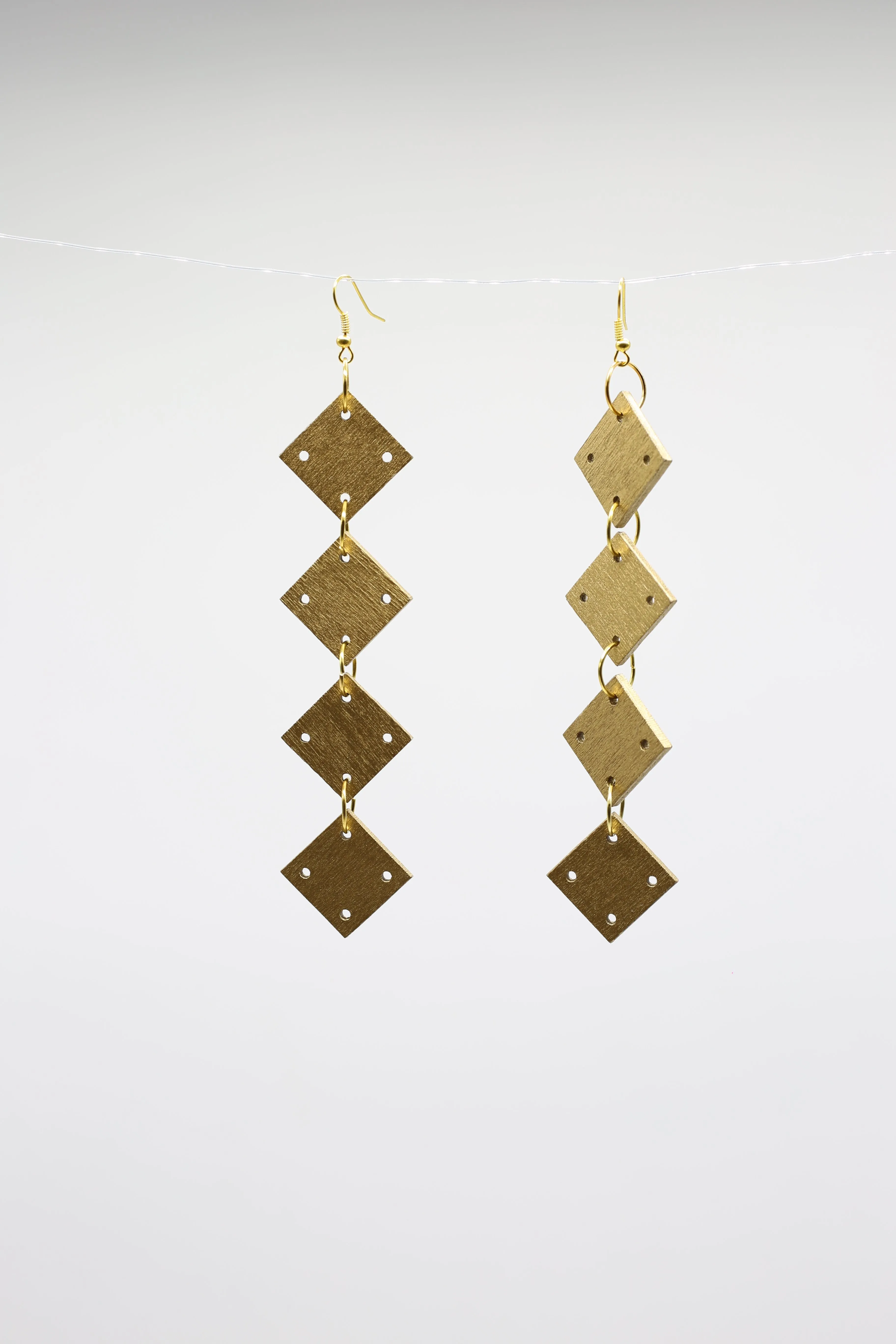 Squares Chain Earrings