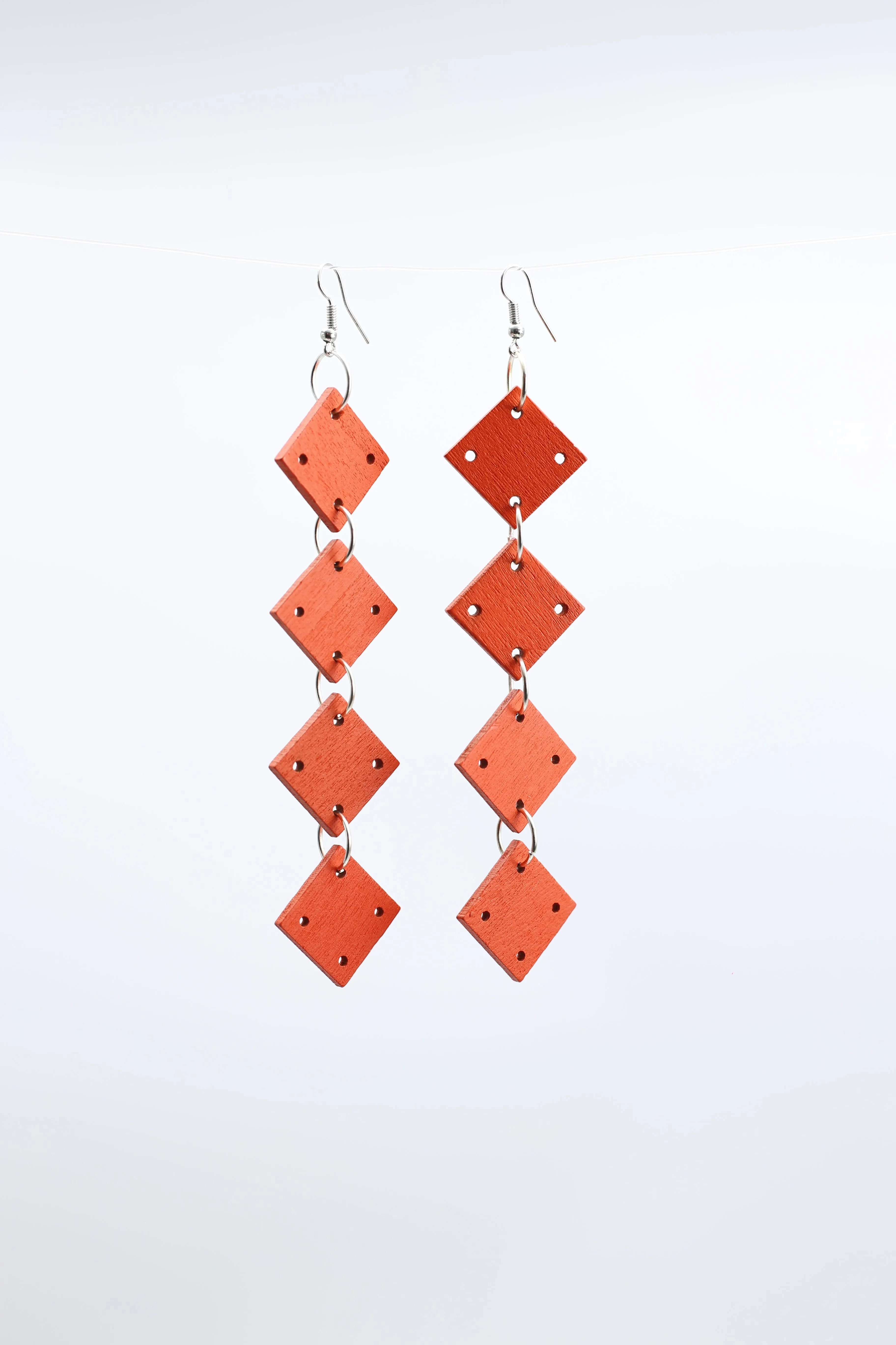 Squares Chain Earrings
