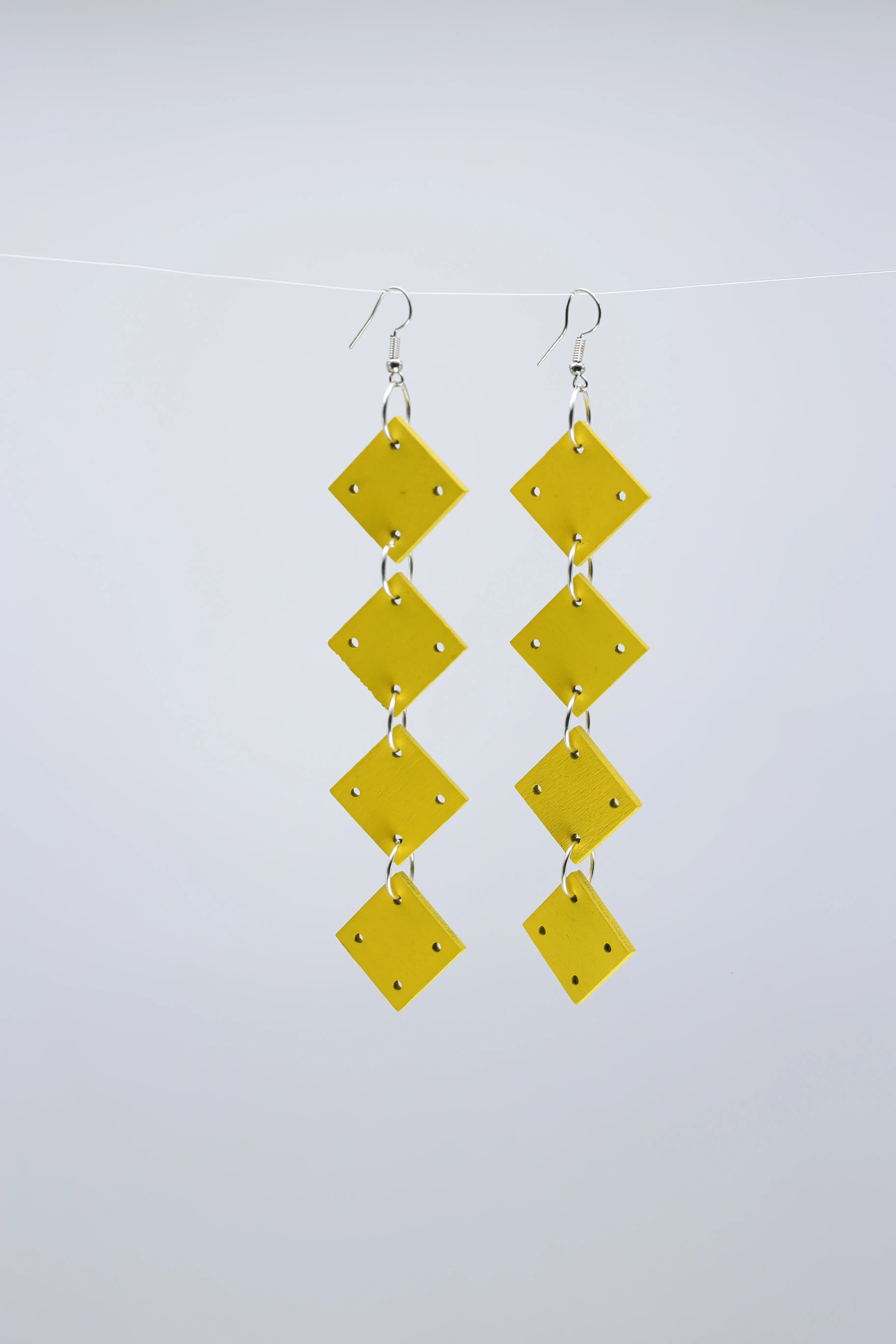 Squares Chain Earrings
