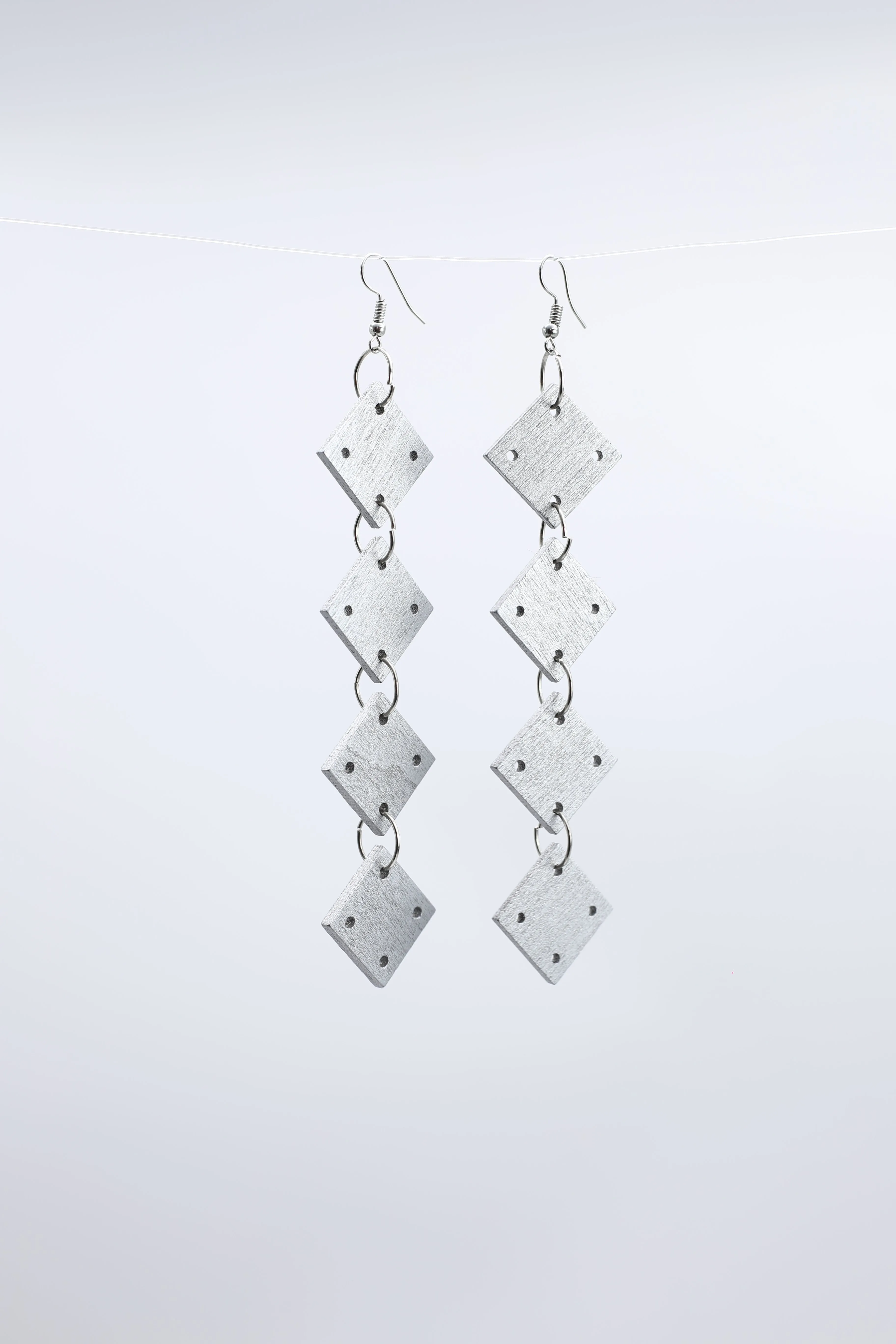 Squares Chain Earrings