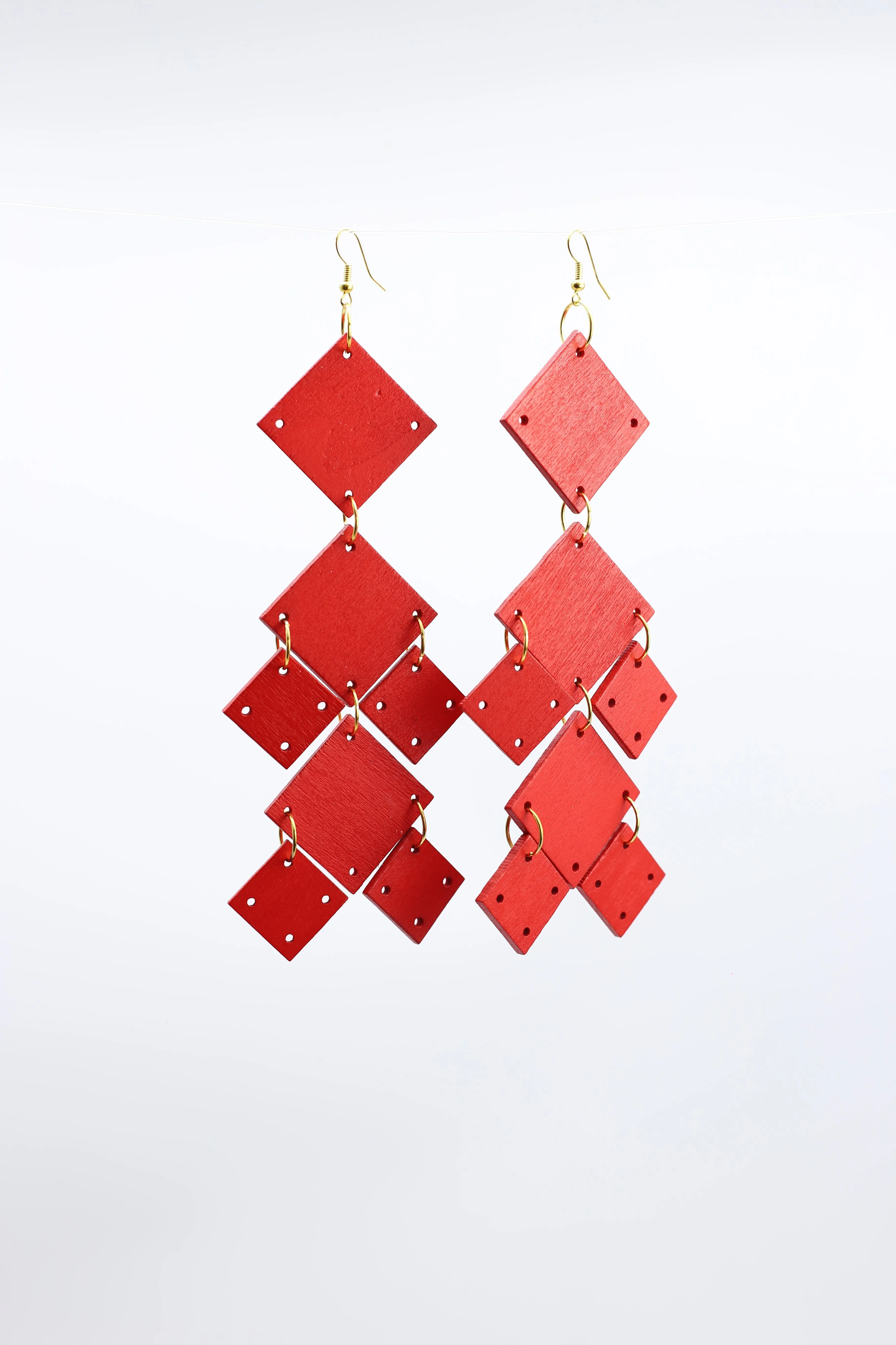 Squares Chandelier Earrings