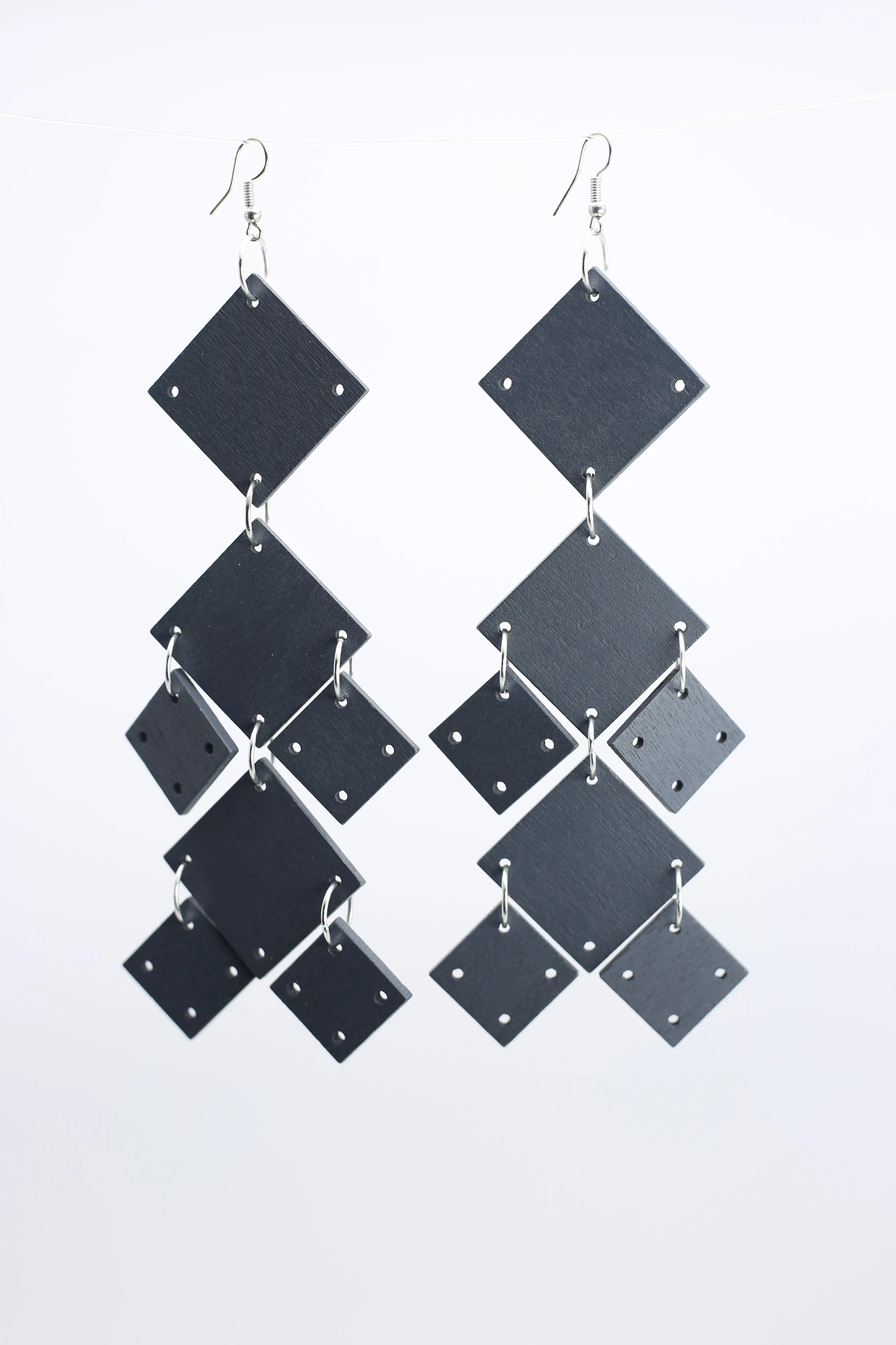 Squares Chandelier Earrings