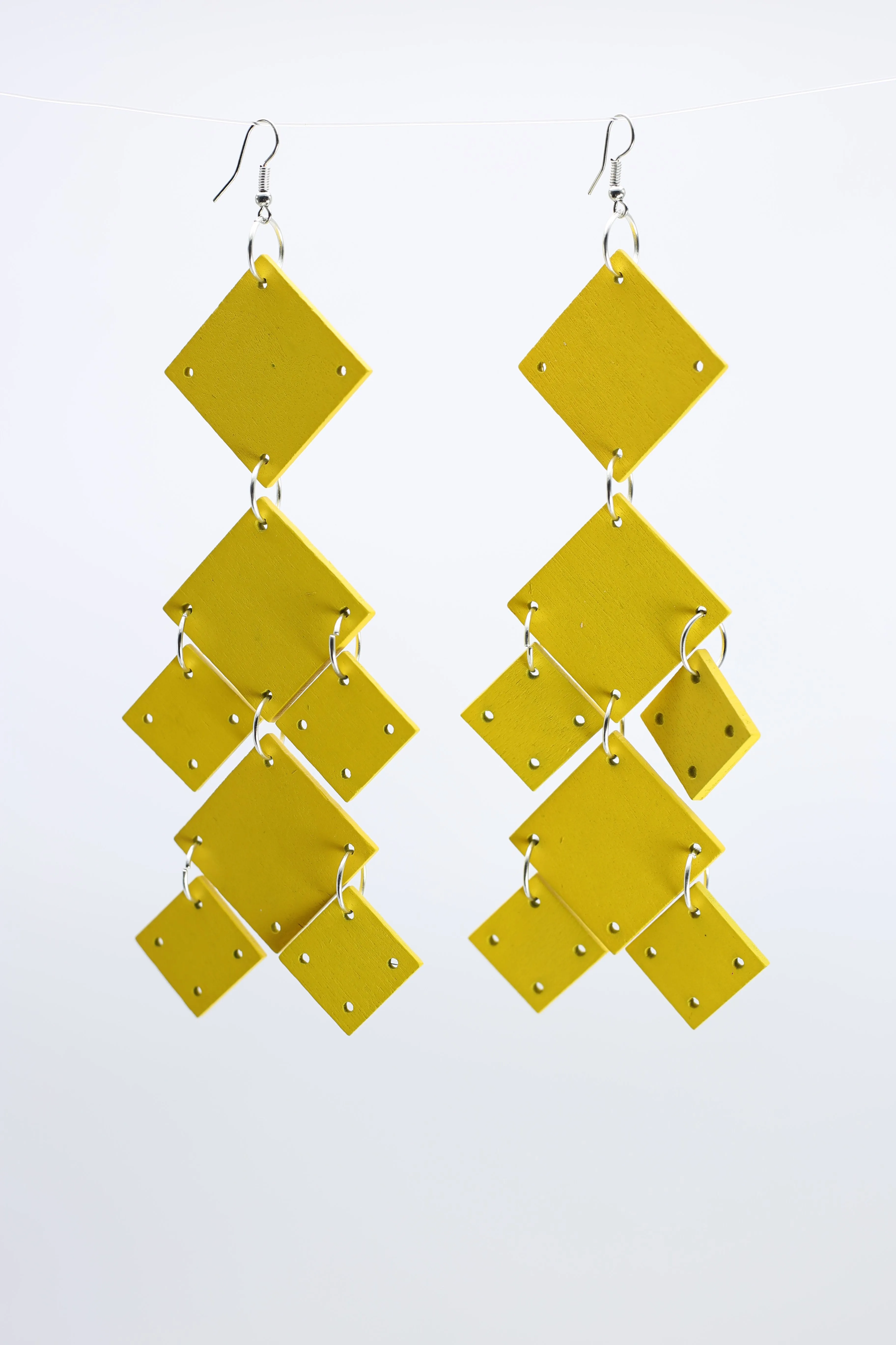 Squares Chandelier Earrings