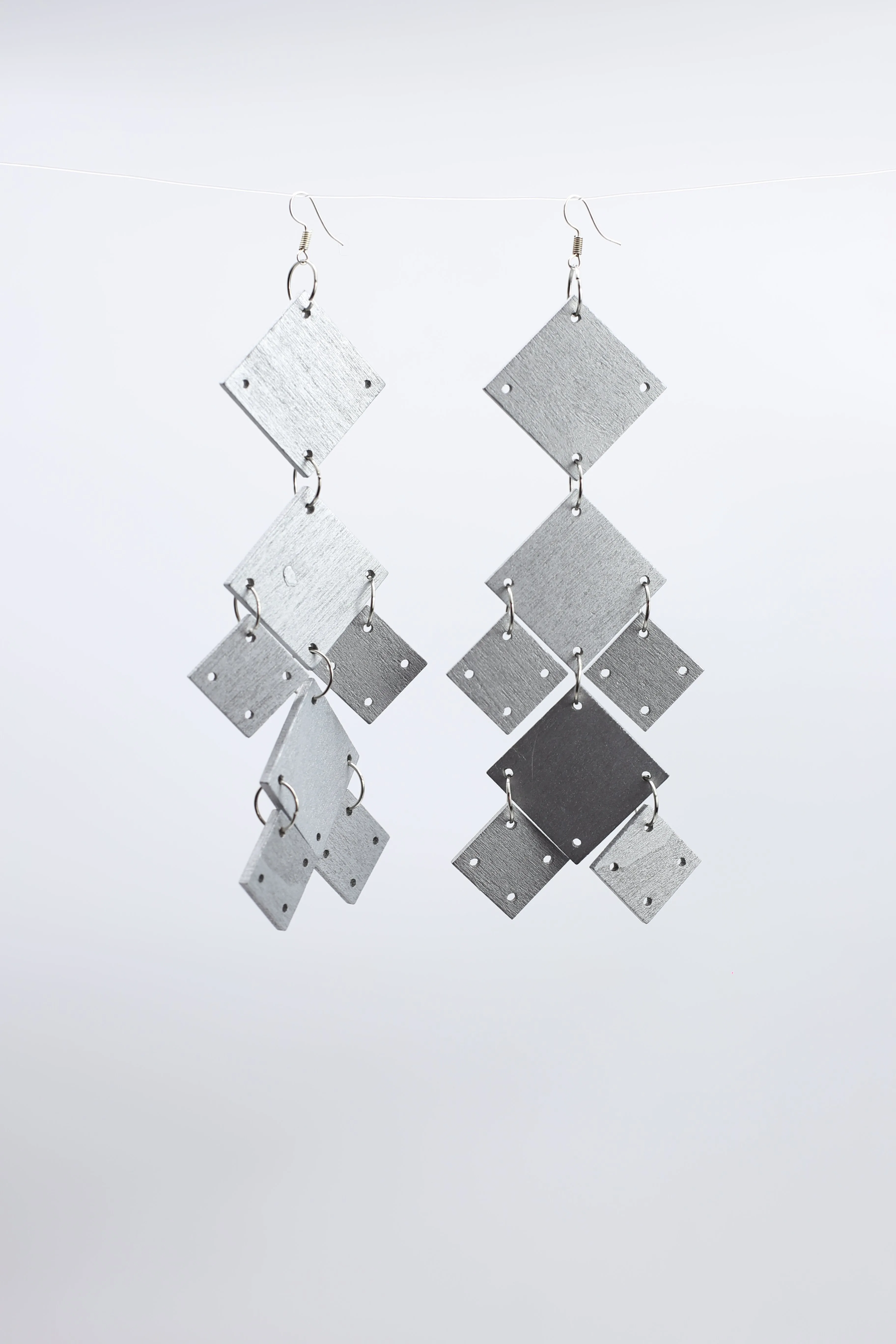 Squares Chandelier Earrings
