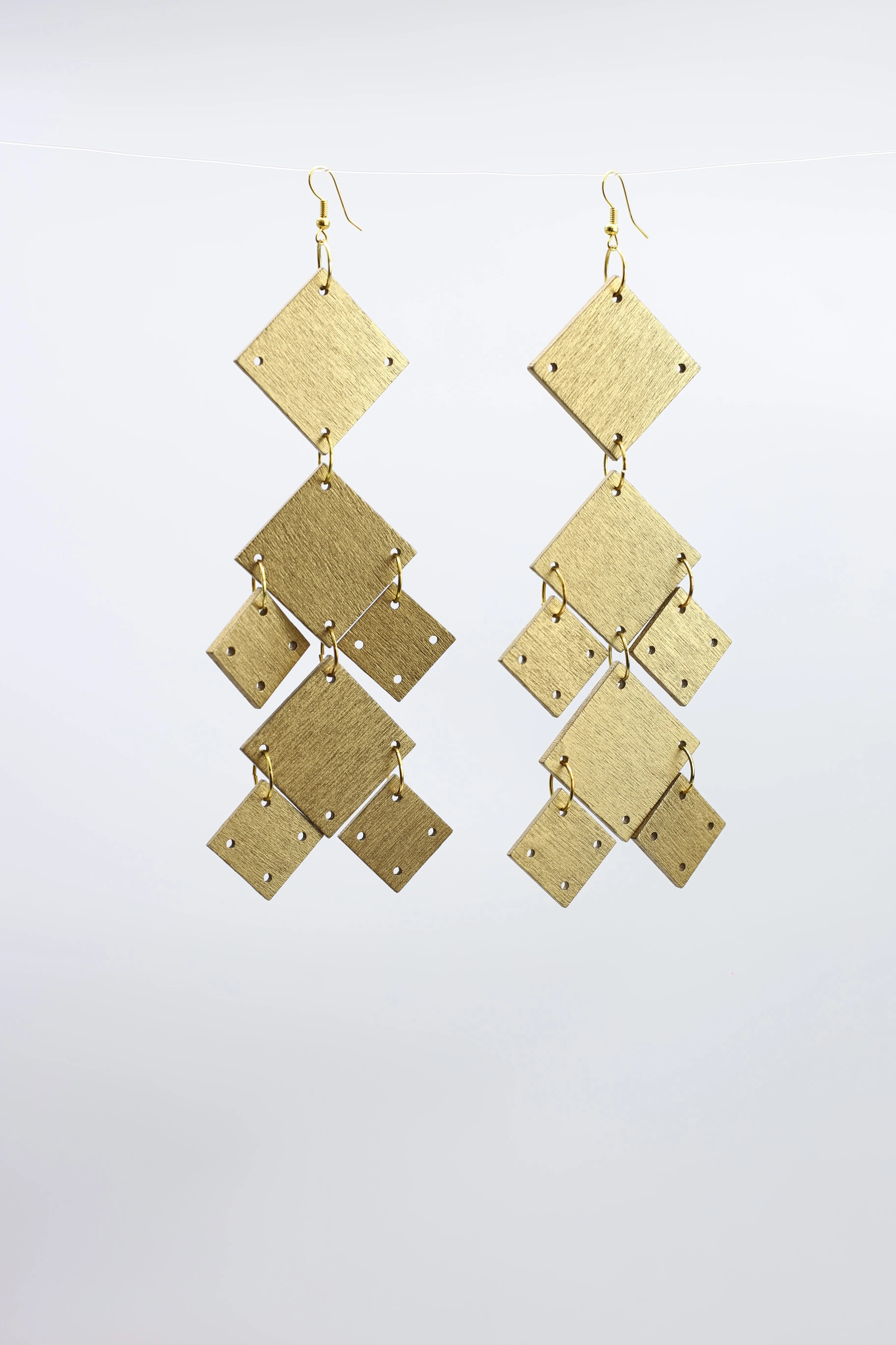 Squares Chandelier Earrings