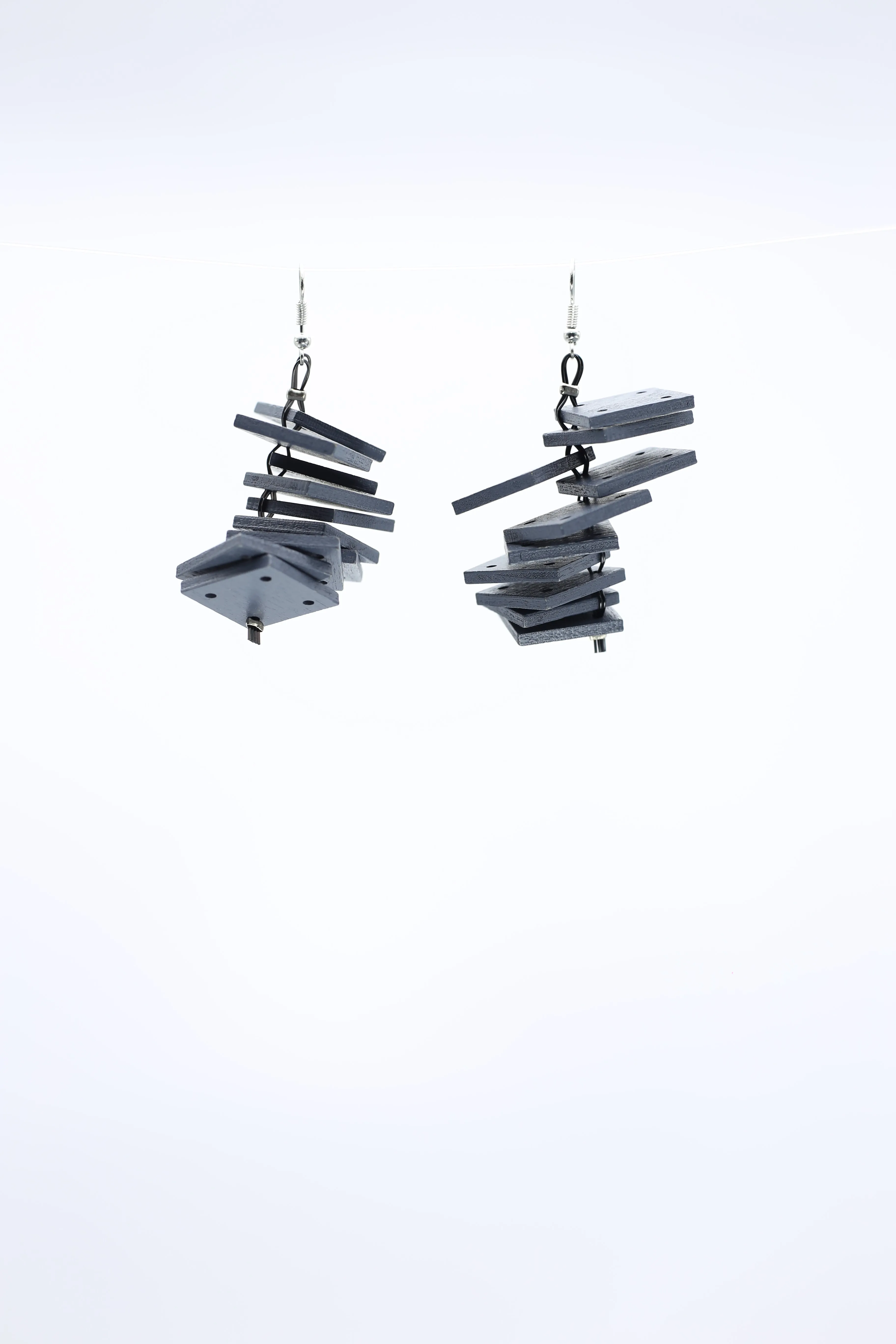 Squares Slate Earrings