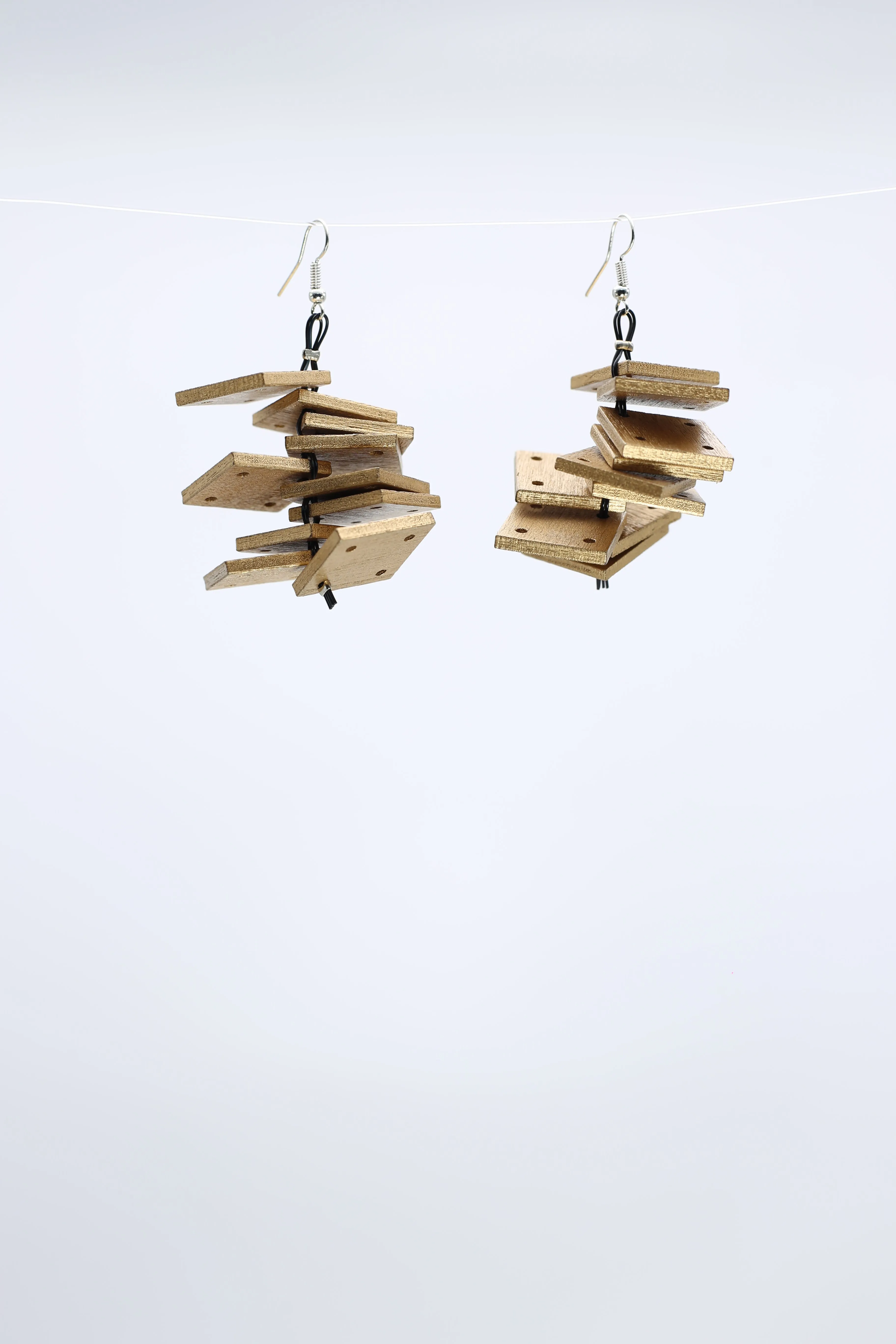 Squares Slate Earrings