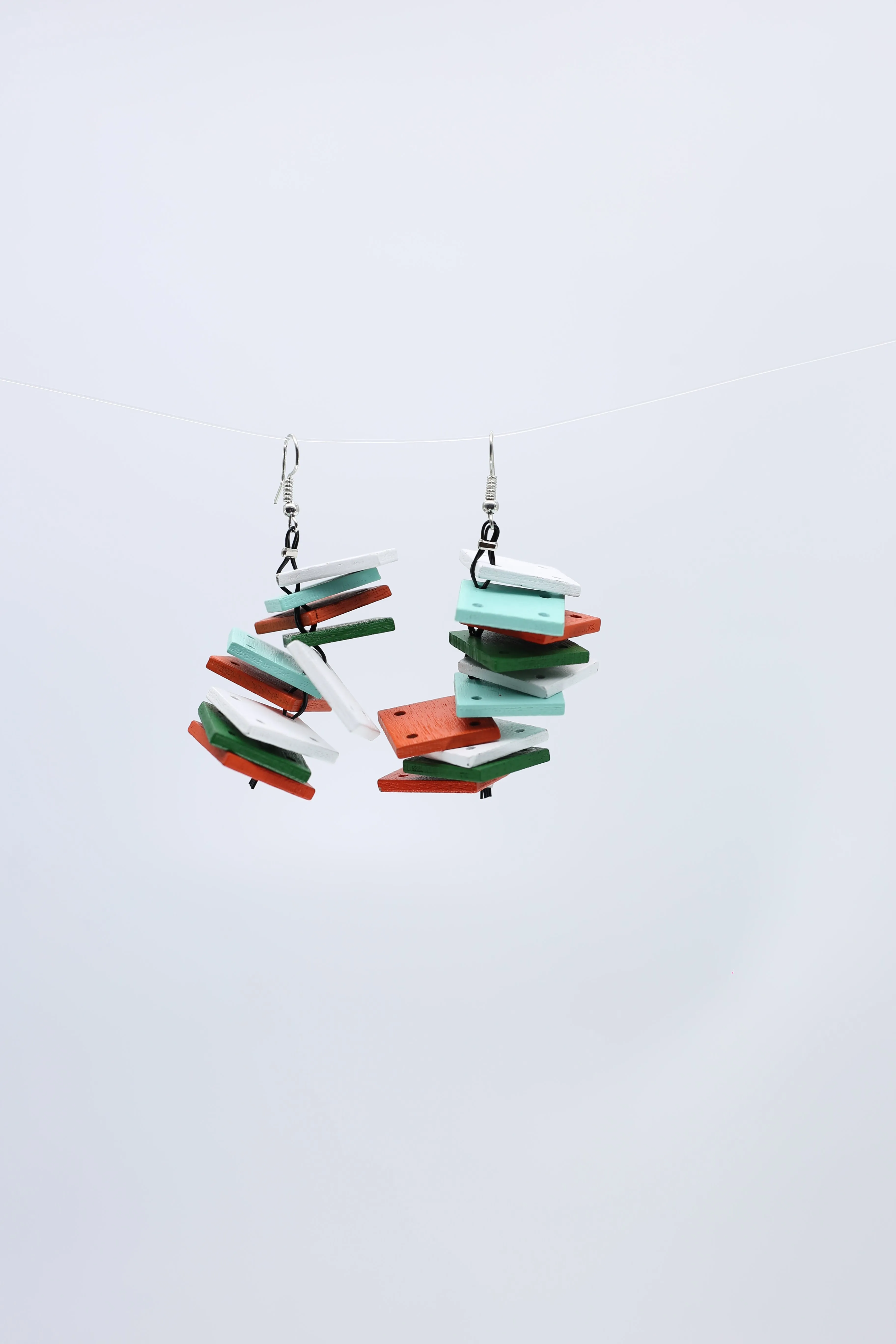 Squares Slate Earrings