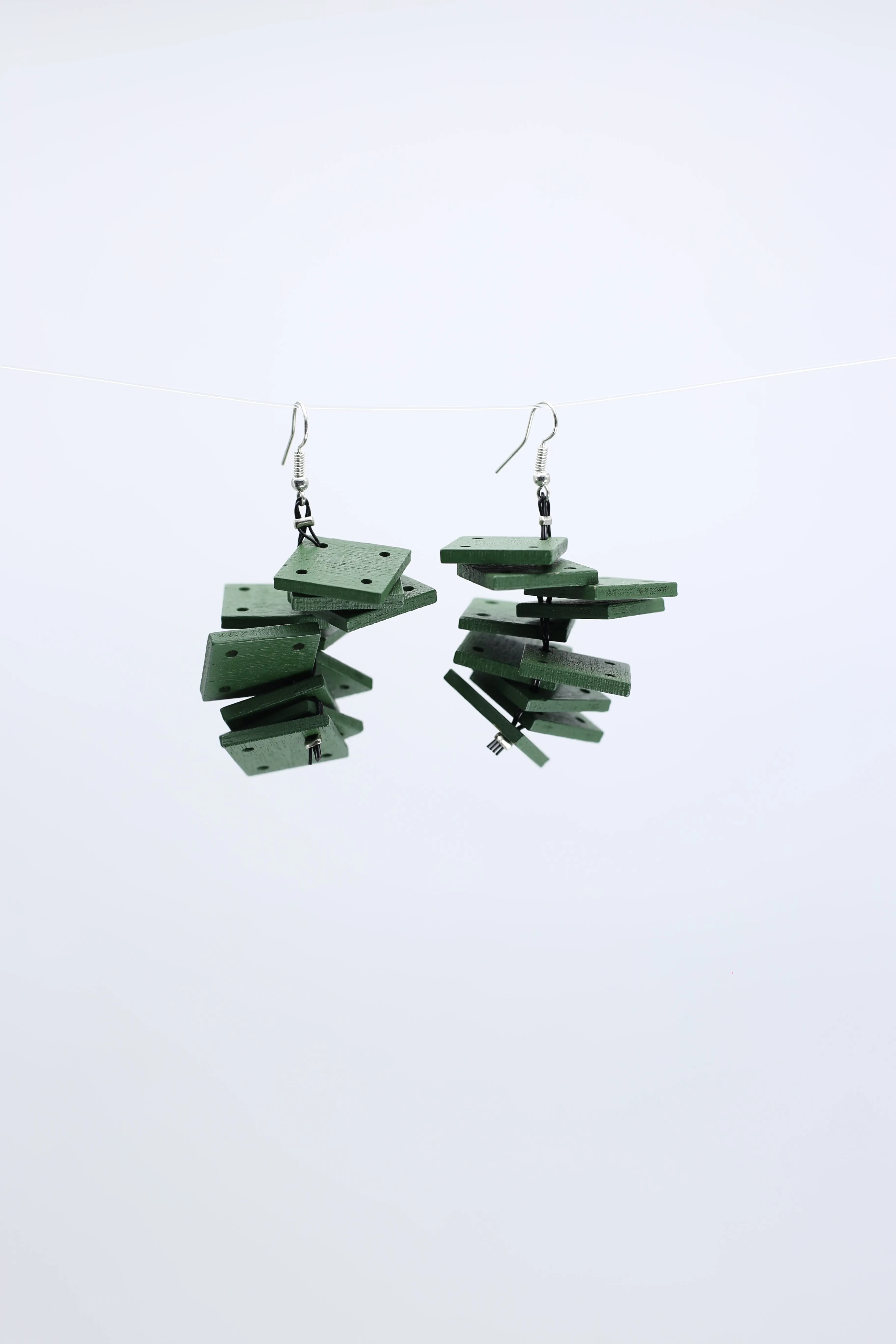 Squares Slate Earrings
