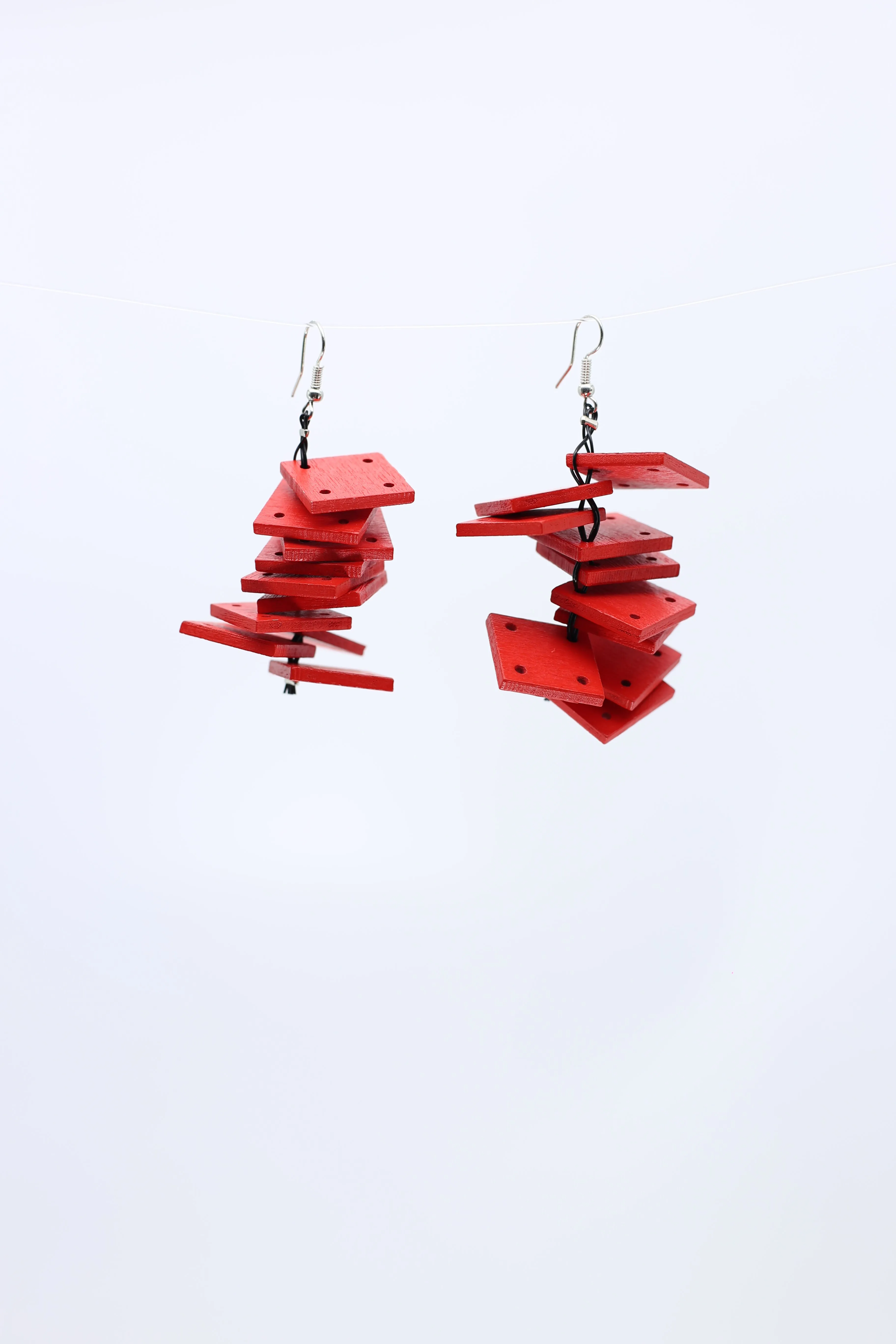 Squares Slate Earrings