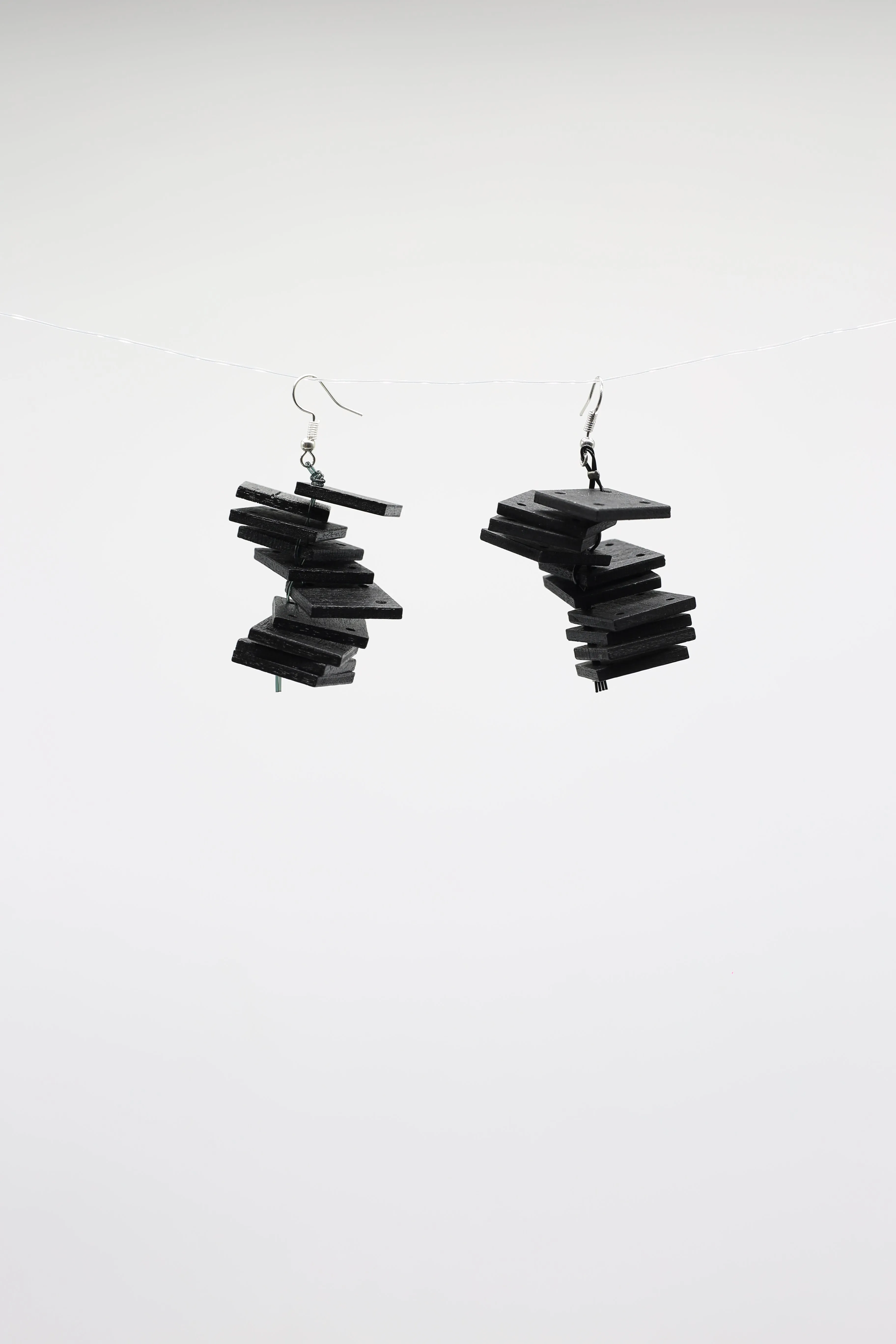 Squares Slate Earrings